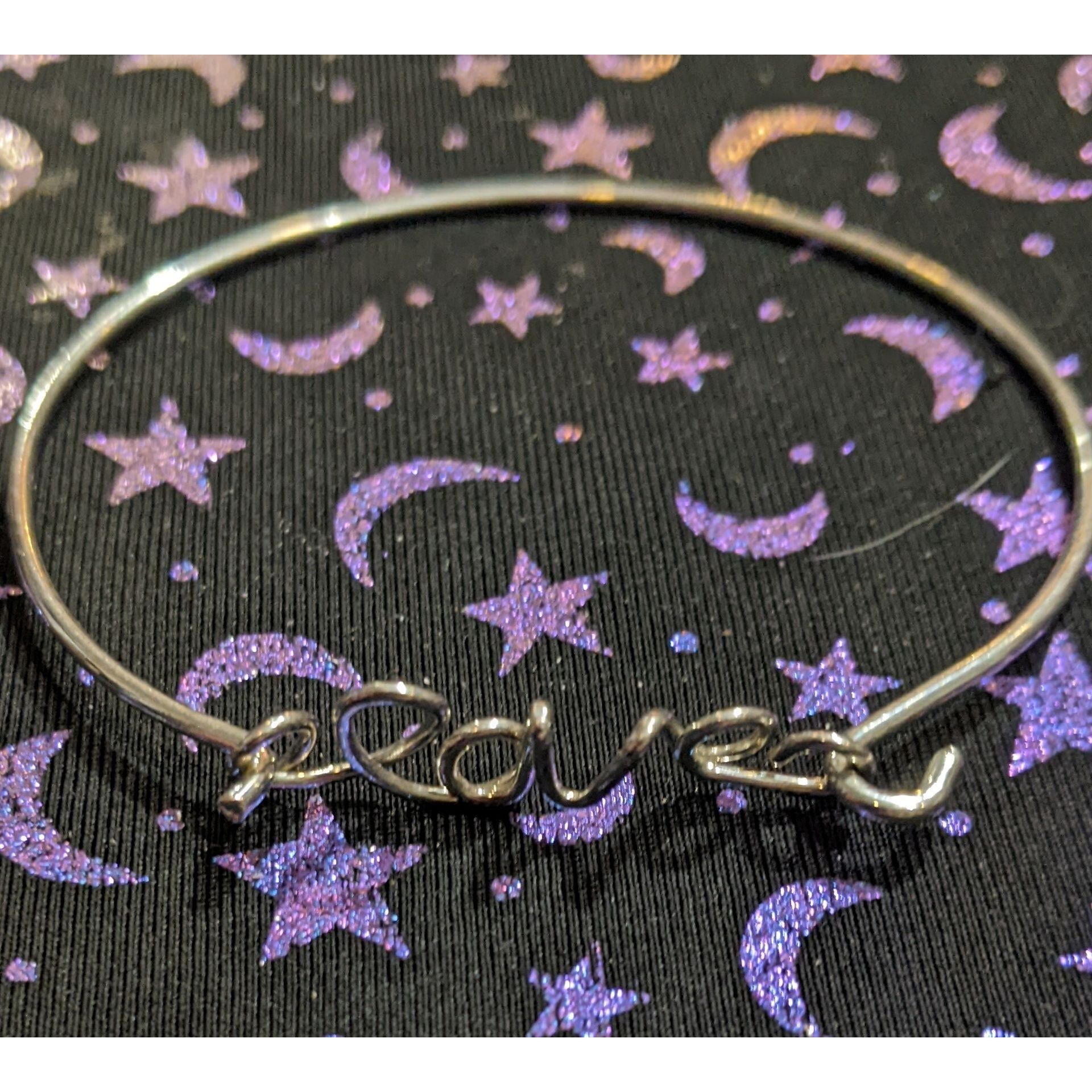 Other Love Cursive Minimalist Wire Wrap Bracelet Size ONE SIZE - 2 Thumbnail