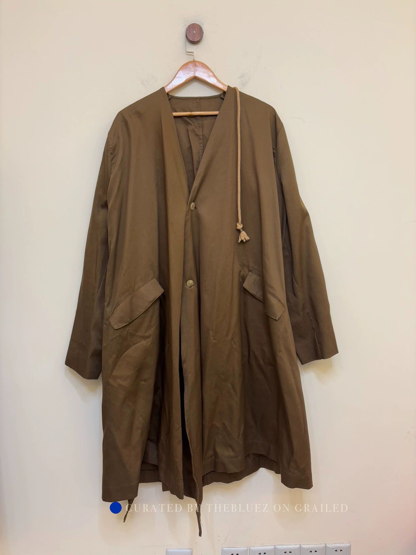 Hed Mayner Beige Long Light Jacket with Pockets and Tassel Size US M / EU 48-50 / 2 - 1 Thumbnail