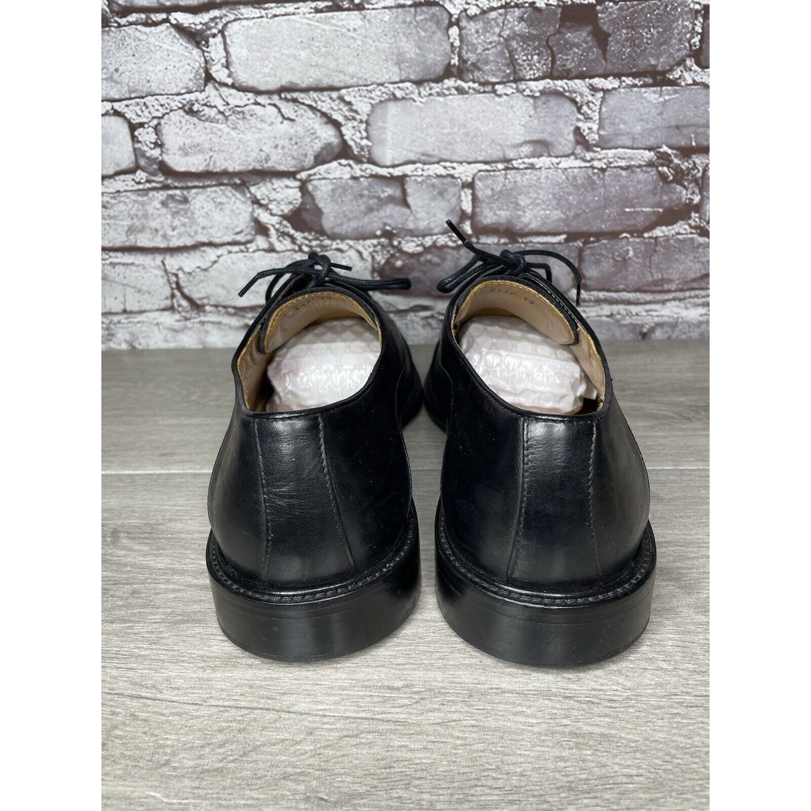 Other Wall+Water Black Leather Cap Toe Brogue Oxfords Shoes Men’s Size US 13 / EU 46 - 5 Thumbnail