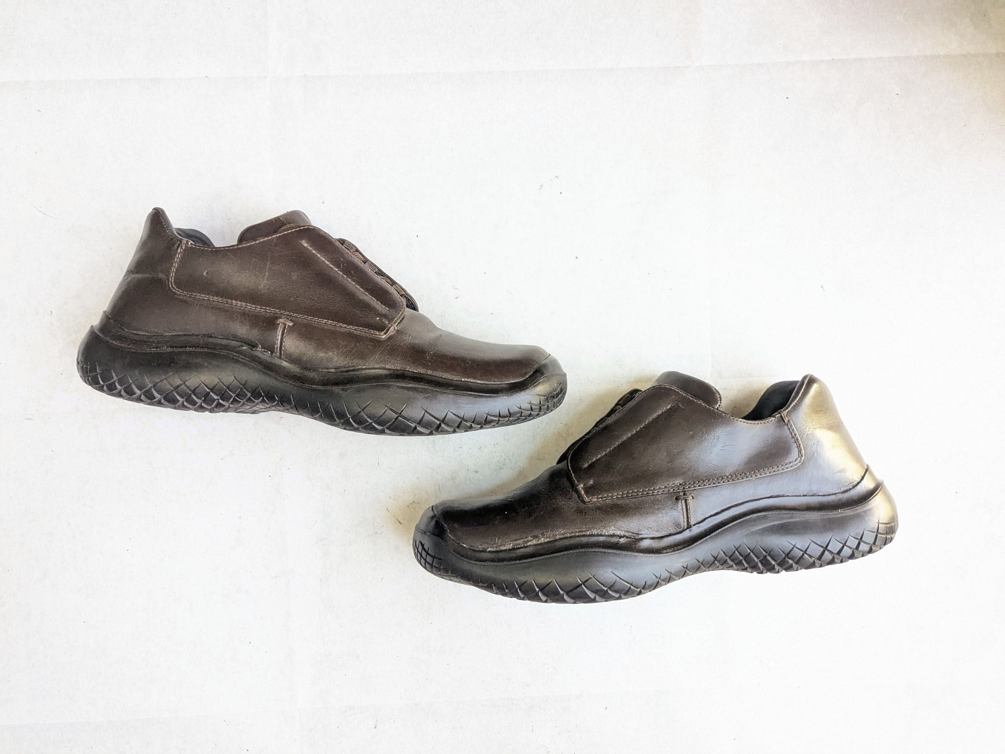 Prada Prada Sneakers Brown 13 Leather Chunky Platform Y2K Size US 13 / EU 46 - 1 Thumbnail