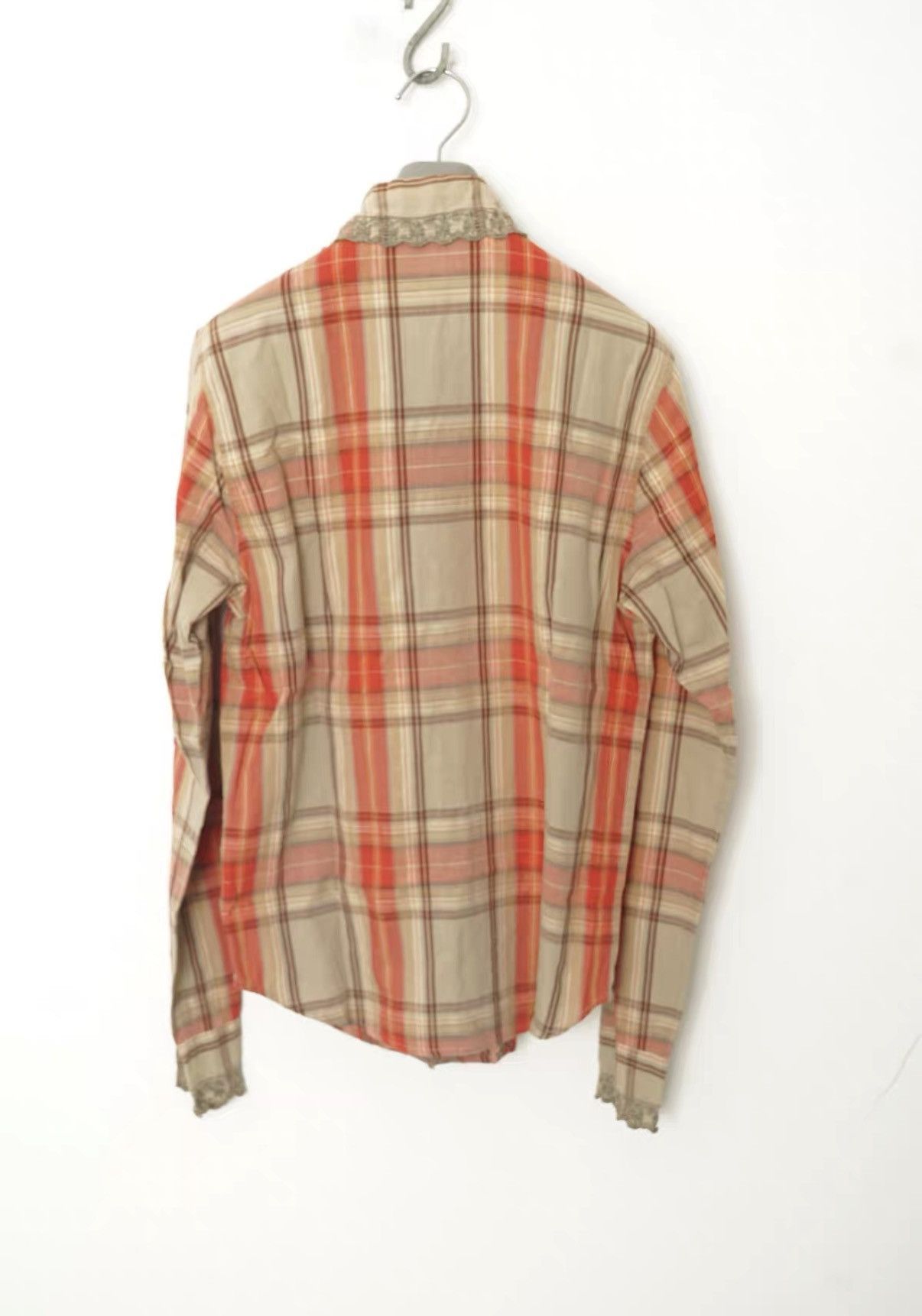 Iroquois Japan Iroquois Embroidered Mock Neck Plaid Shirt Size XS / US 0-2 / IT 36-38 - 6 Thumbnail