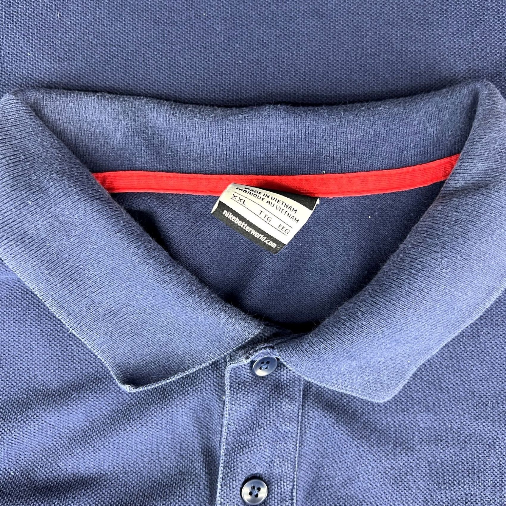 Nike Nike PSG 2014 Polo Shirt 2XL XXL Blue Adult Polo Short Sleeve Football Jersey Shirt Mens Nike Size US XXL / EU 58 / 5 - 3 Thumbnail