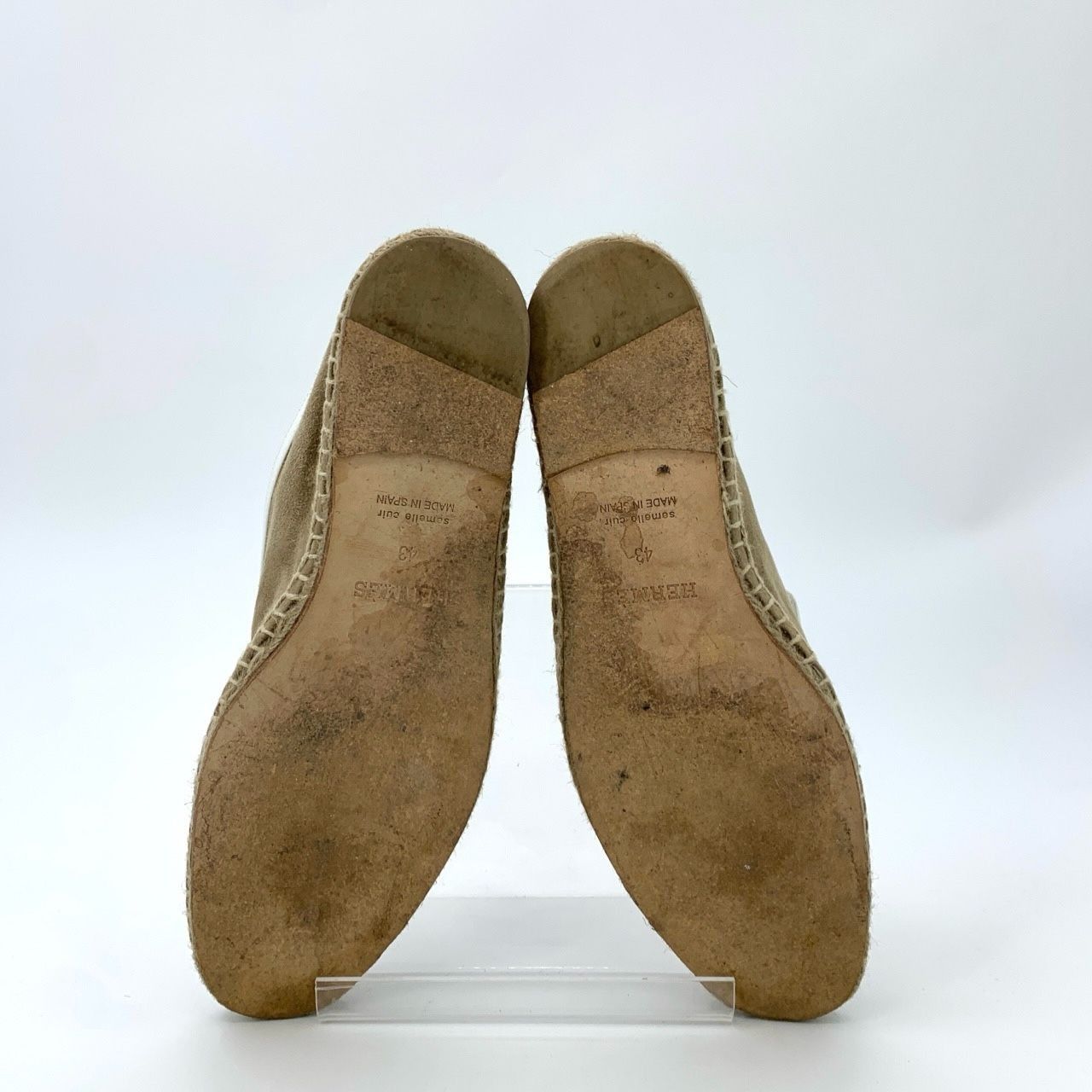 Hermes Hermès Mens Tan Suede Espadrilles Size 43 Made In Spain Size US 10 / EU 43 - 5 Thumbnail