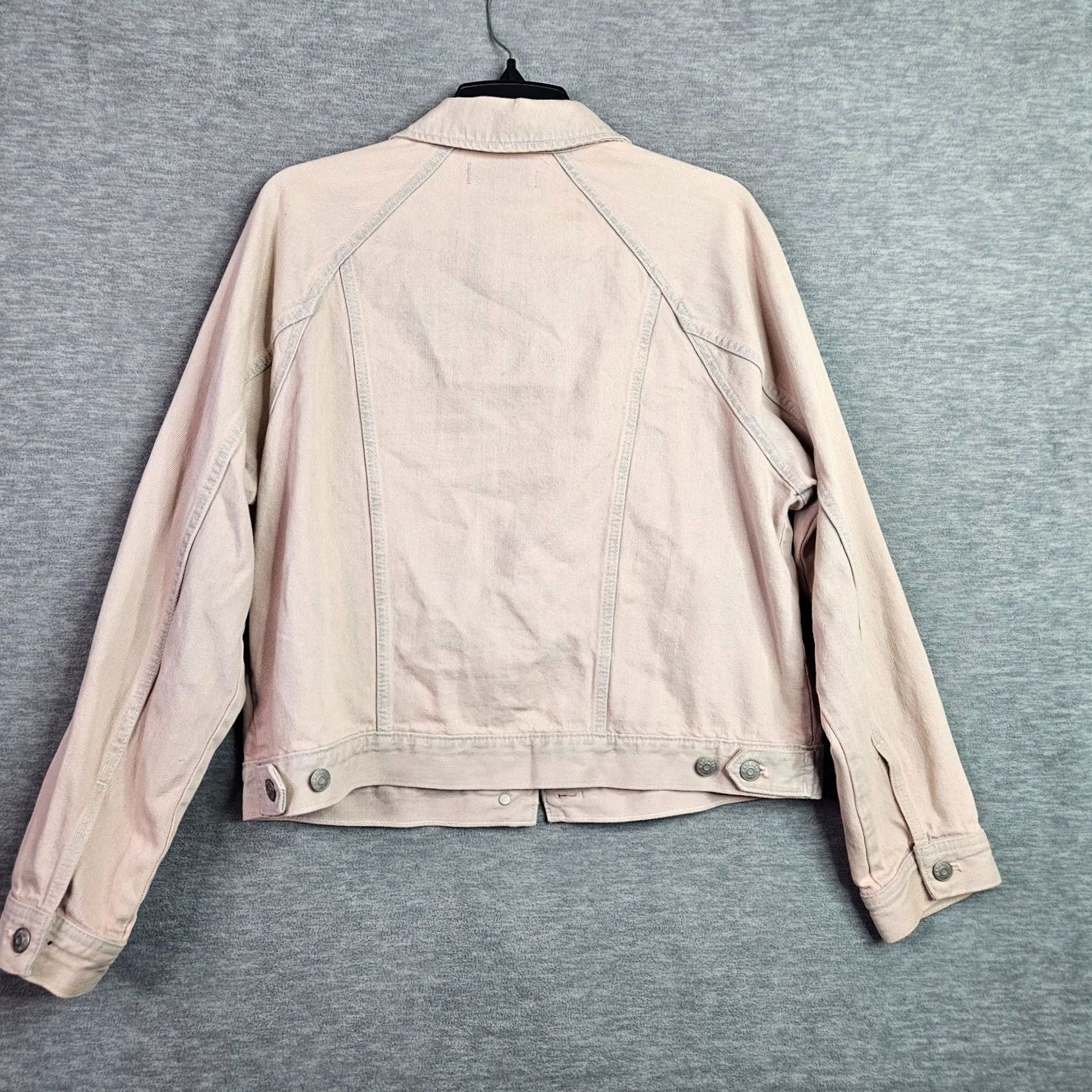 Madewell Madewell Jacket Women’s Regular Size M Denim Trucker Pink Raglan Over-dyed Edition Vintage: No Shirt/Coat? Size M / US 6-8 / IT 42-44 - 2 Thumbnail