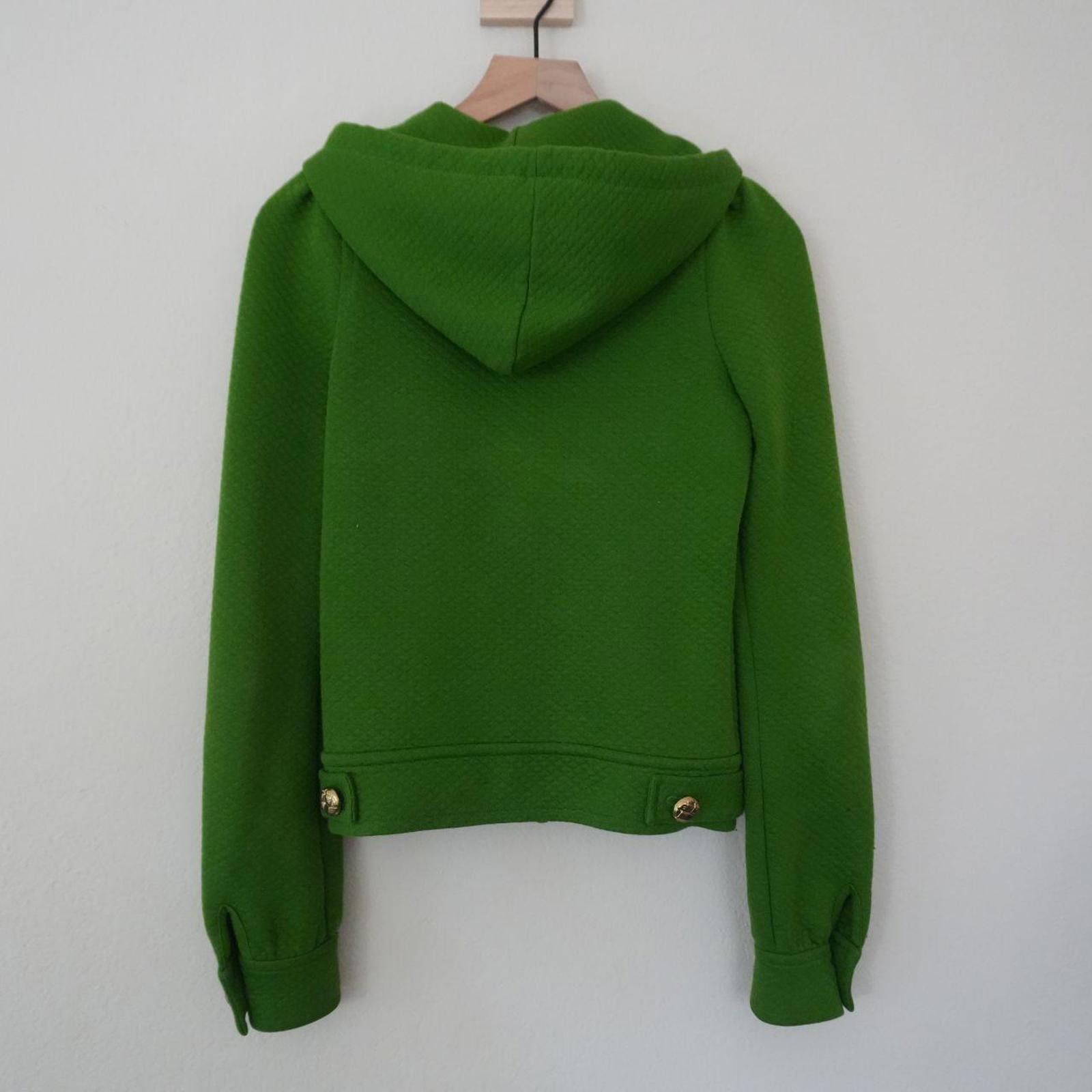 Juicy Couture Jeans Juicy Couture Hoodie Women's S Lime Green Full Zip Waffle Size S / US 4 / IT 40 - 6 Thumbnail