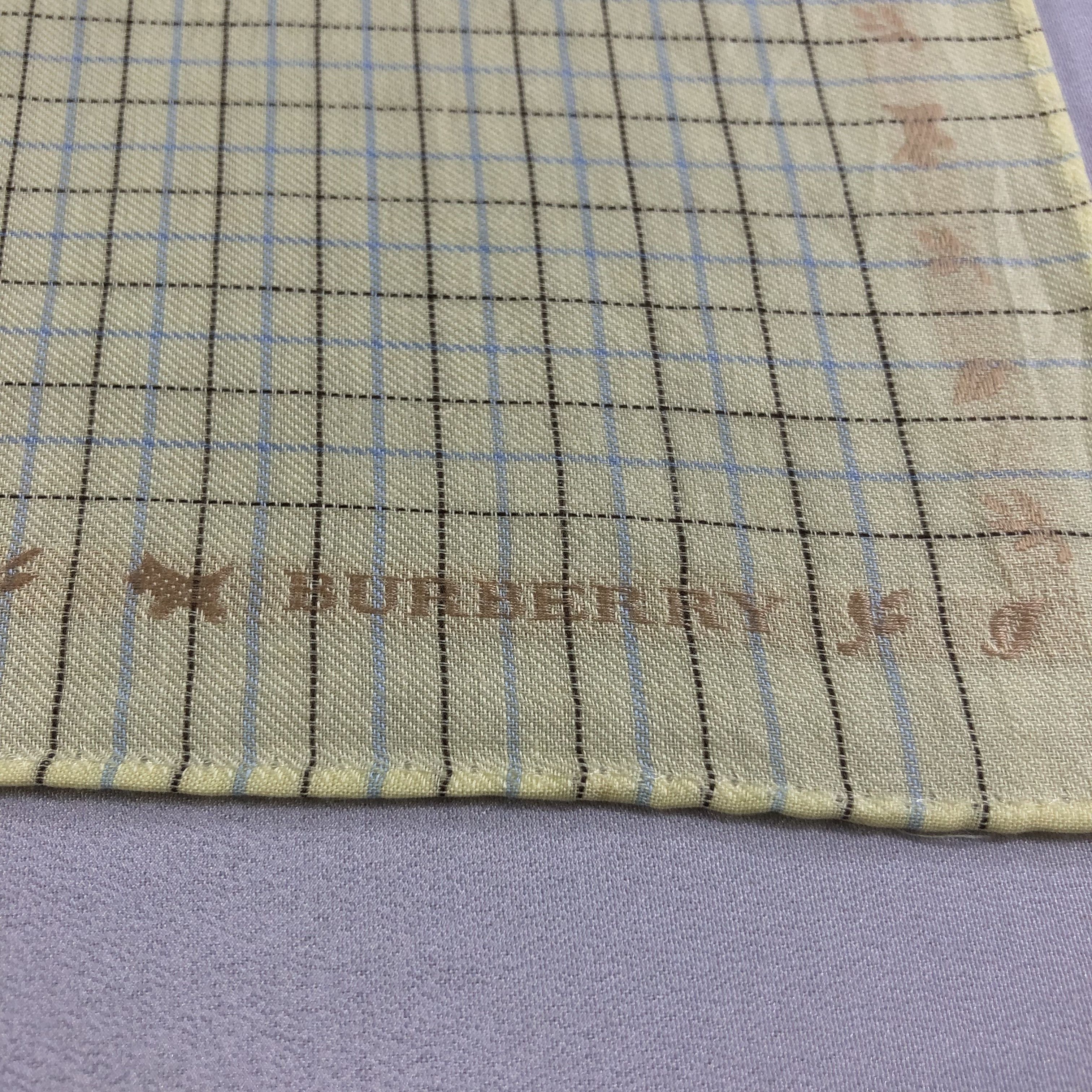 Burberry Burberry Checkered Handkerchief Neckerchief Bandana H2171 Size ONE SIZE - 4 Thumbnail