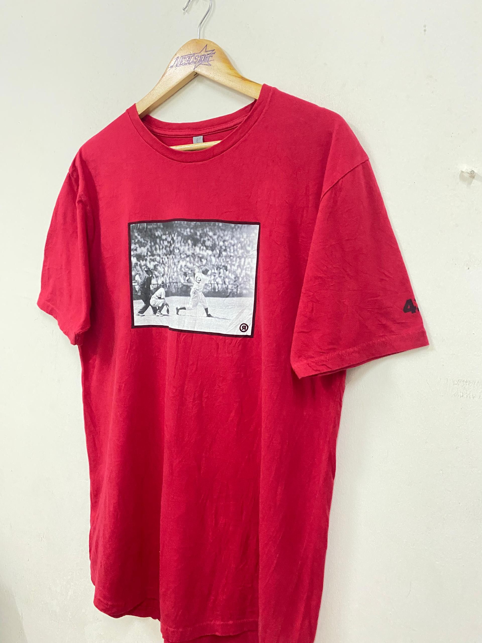 Vintage VTG Y2K Frank Bauman Photography of Jackie Robinson tee Size US L / EU 52-54 / 3 - 3 Thumbnail
