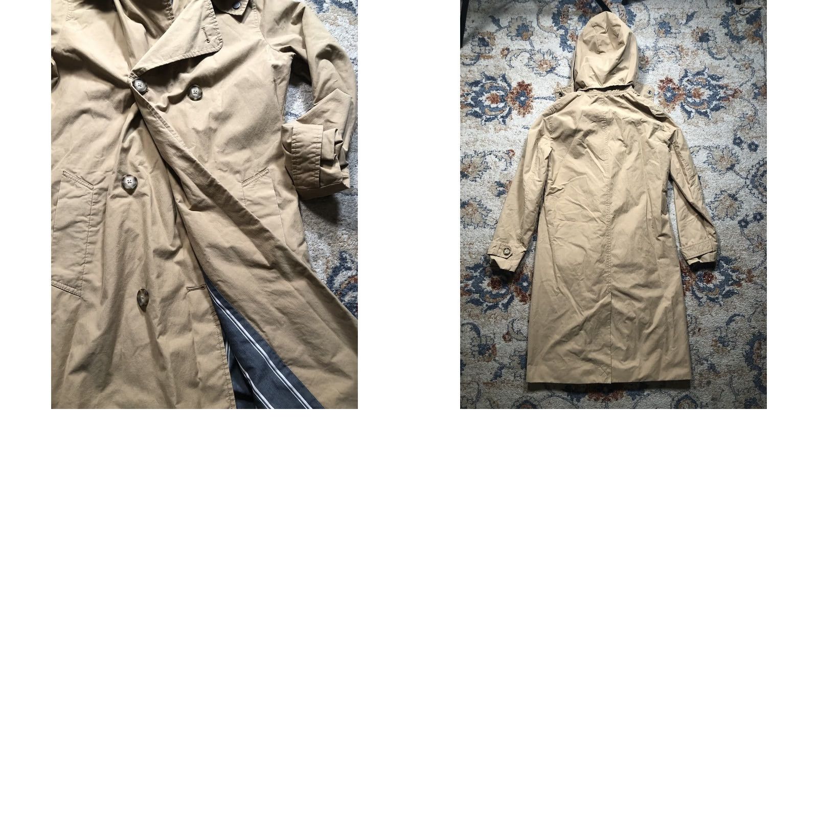 Abercrombie & Fitch Abercrombie & Fitch Trench Coat Women’s Size Small Beige Long Button Belted Pockets All Seasons Fall Spring Y2K Size S / US 4 / IT 40 - 8 Thumbnail