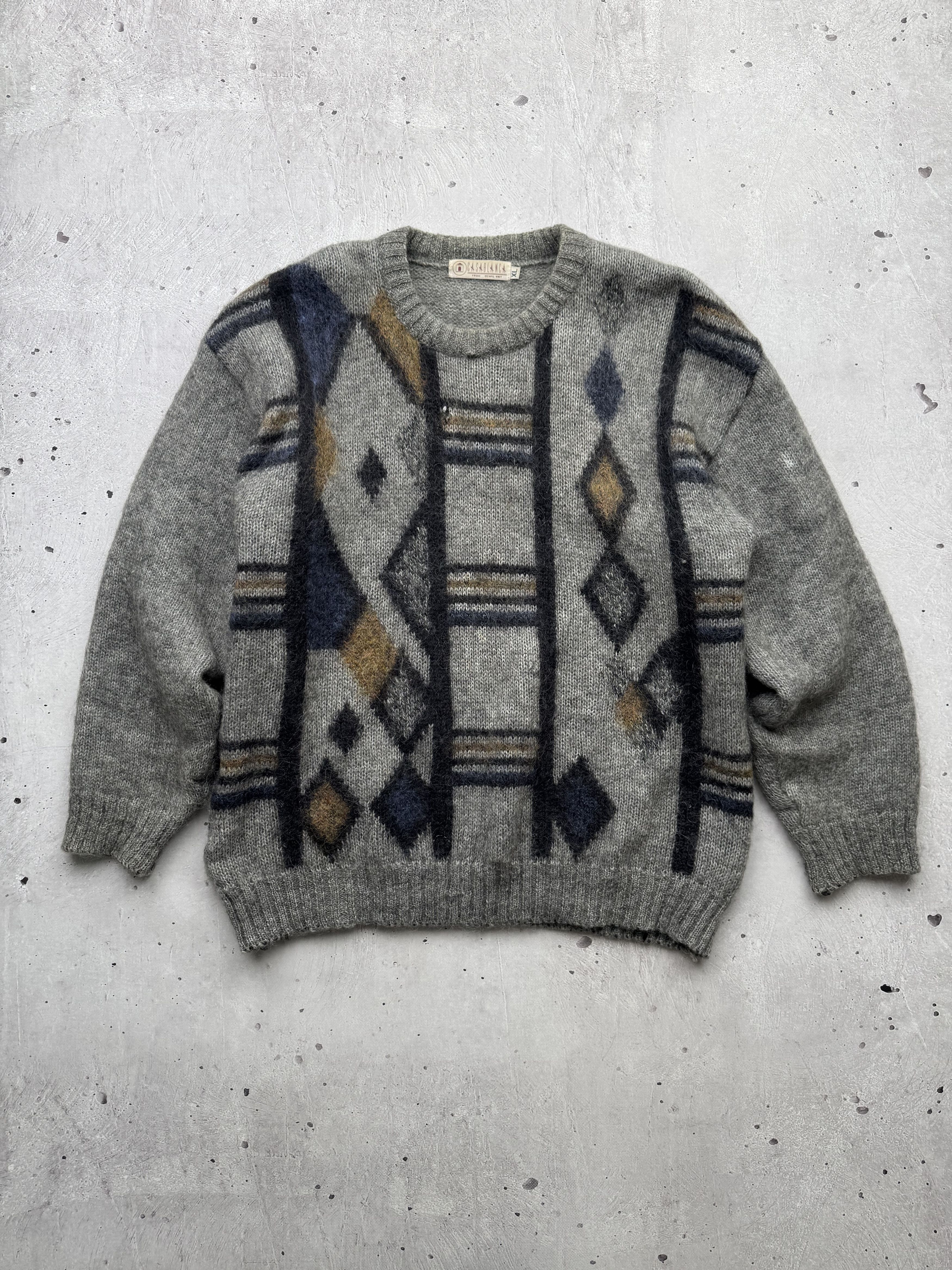 Vintage Casablanca Vintage Mohair Distressed Sweater Size US XL / EU 56 / 4 - 1 Thumbnail