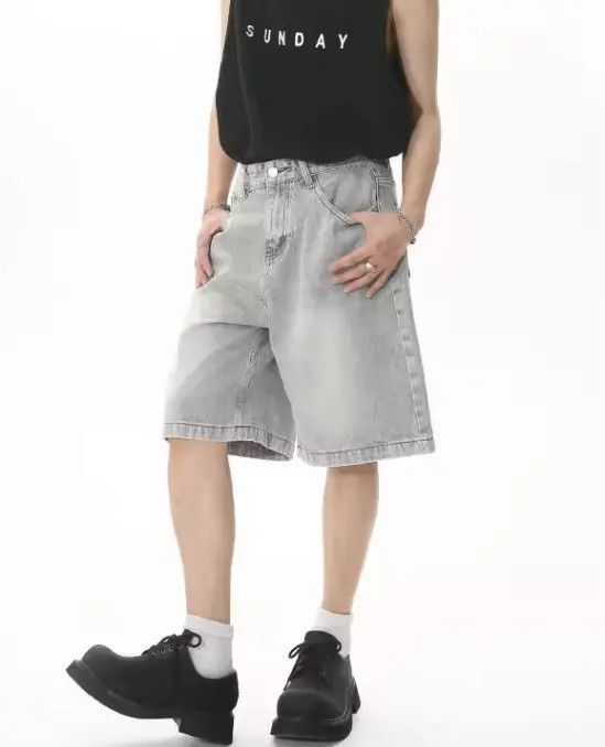 Jean Higuchi x Koike Washed Y2k Shorts jeans Denim Size US 32 / EU 48 - 4 Thumbnail