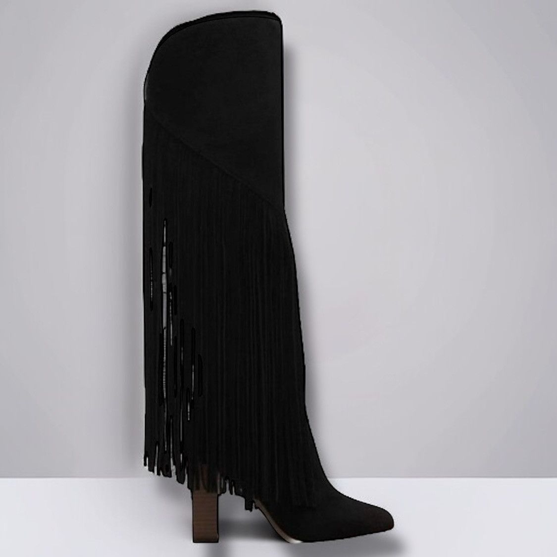 Jessica Simpson Jessica Simpson Asire tall western fringed boots Size US 6 / IT 36 - 1 Thumbnail