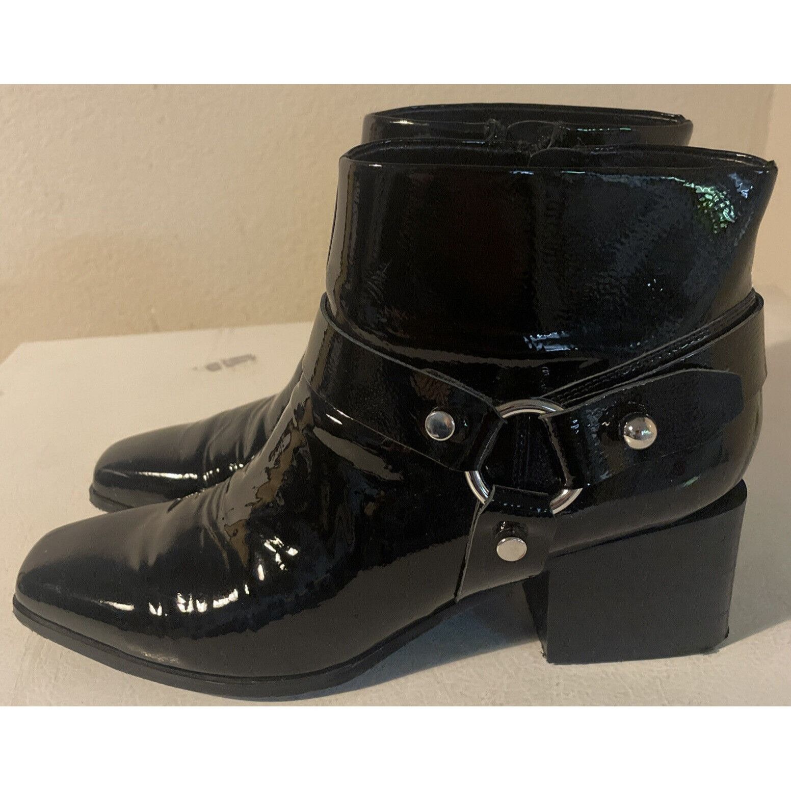Marc Fisher Marc Fisher LDT Gerod Black Bootie Boots Chunky Heel 11M Size US 11 / IT 41 - 6 Thumbnail