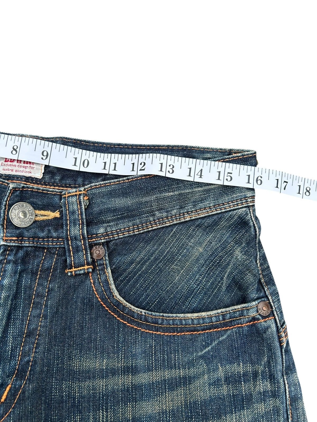 Kapital Flare Vintage Edwin Buckle Back Rusty Distressed Denim Jeans Size US 32 / EU 48 - 12 Thumbnail