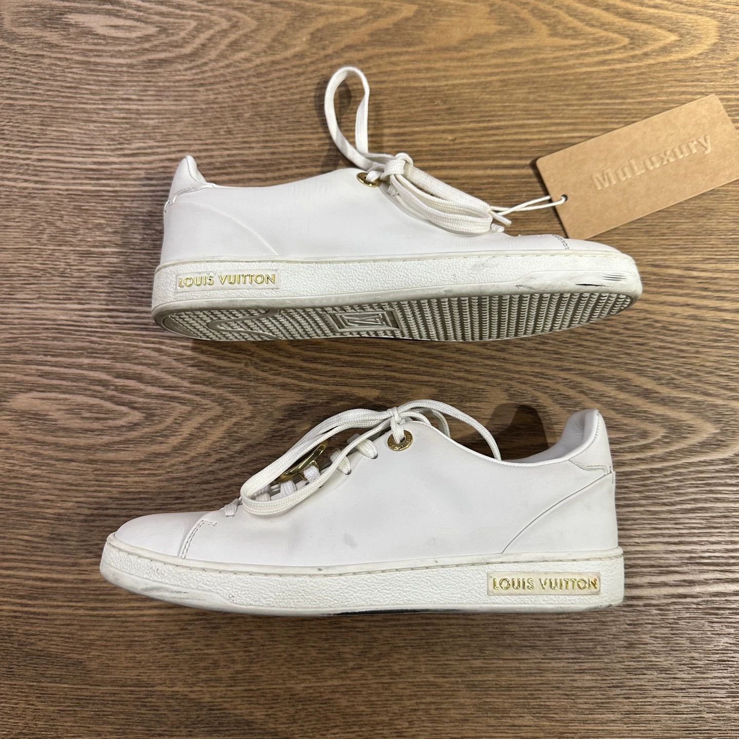 Louis Vuitton Louis Vuitton Frontrow Gold Label Sneakers Women's 34 Size US 4.5 / IT 34.5 - 3 Thumbnail