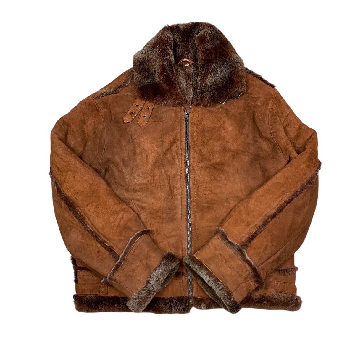 If Six Was Nine Magali Jessica Fur Suede Leather Jacket Size US L / EU 52-54 / 3 - 2 Thumbnail