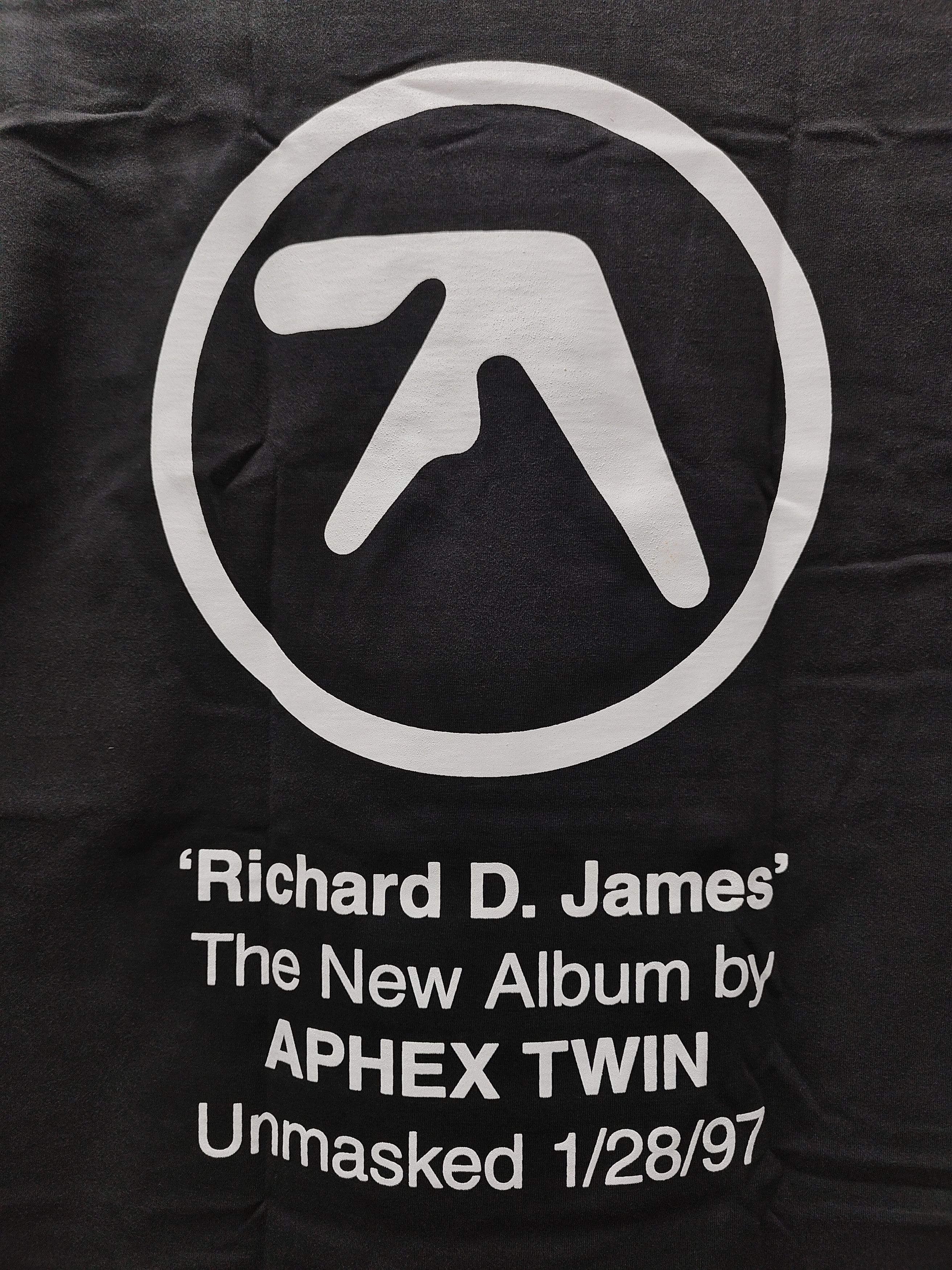Aphex Twin Unmasked Richard D. James Album T-shirt
