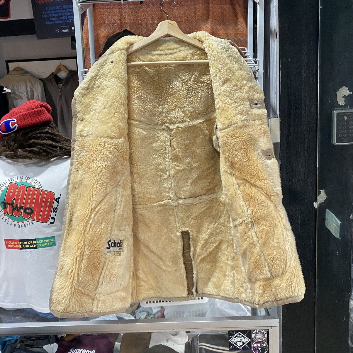 Schott Vintage Schott Sheepskin Shearling Jacket Coat Leather Size US S / EU 44-46 / 1 - 3 Thumbnail