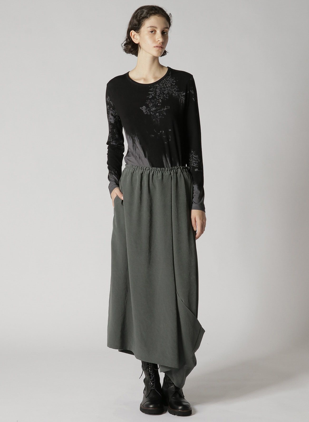 Yohji Yamamoto Y's Yohji Yamamoto - WOOL GABARDINE 2-WAY SKIRT WIDE PANTS Size 28" / US 6 / IT 42 - 12 Thumbnail
