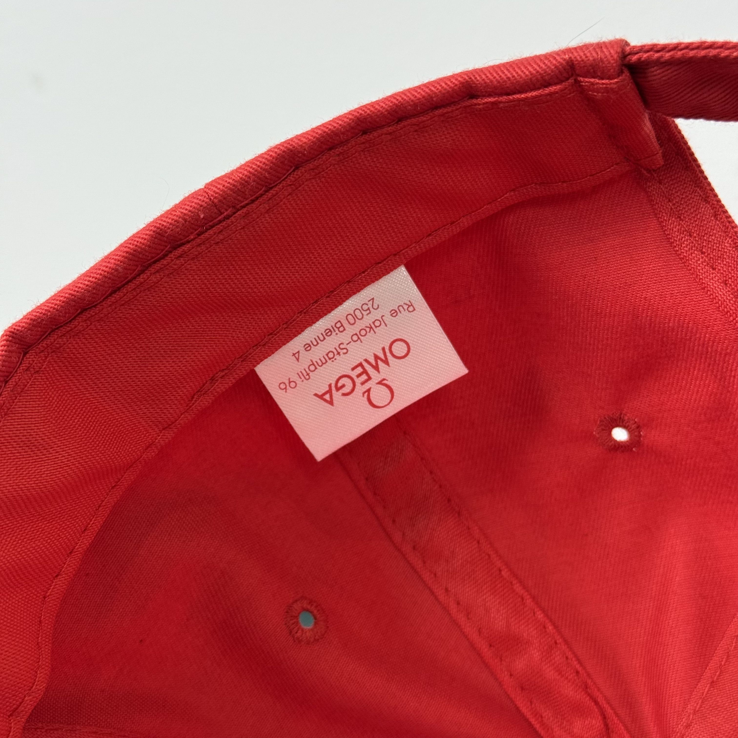 Omega Vintage Omega 90s Watches Logo Red Baseball Cap Hat Size ONE SIZE - 7 Thumbnail