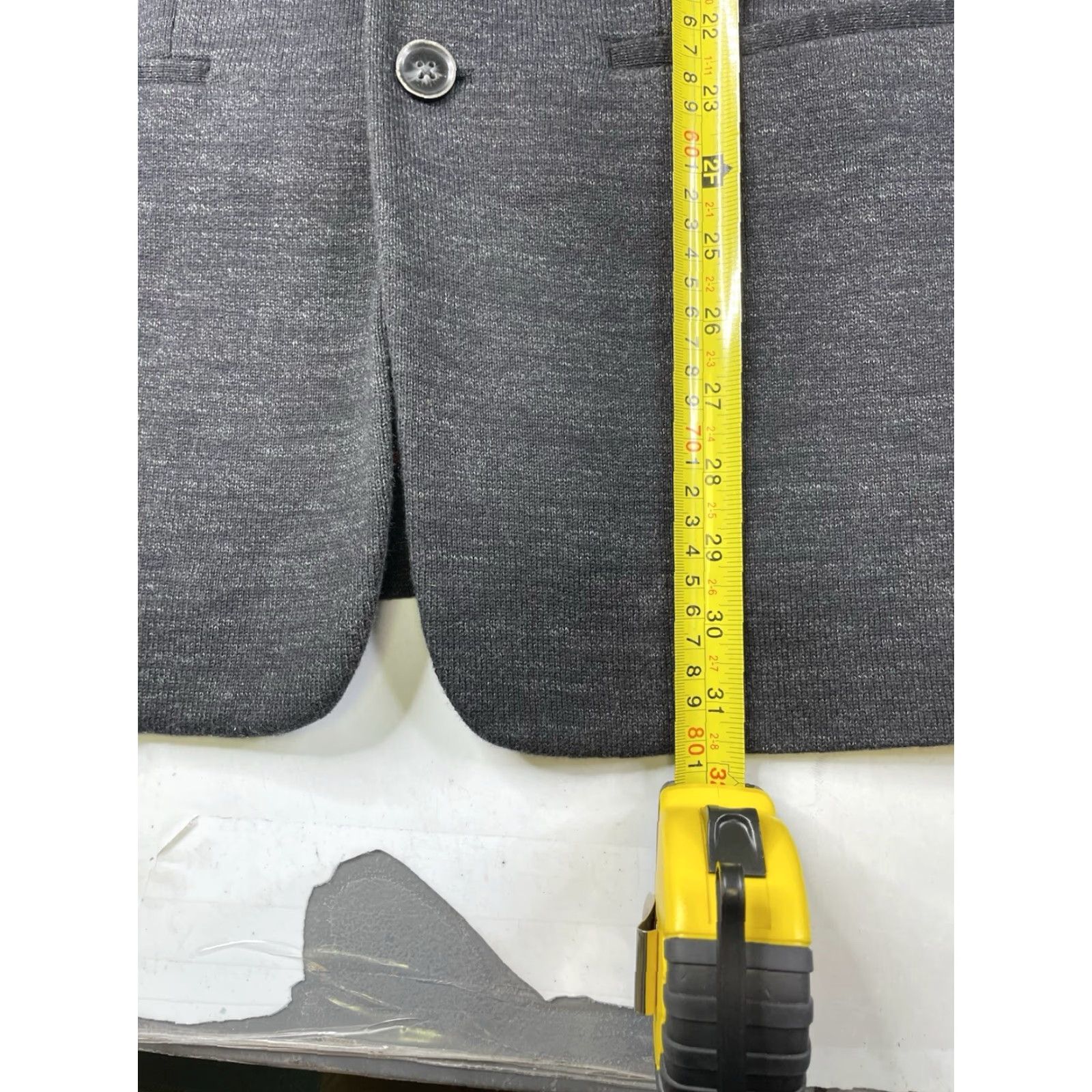 John Varvatos John Varvatos Star USA Blazer Jacket Mens L Gray Two Button Single-Breasted Notch Lapel Size 42R - 7 Thumbnail