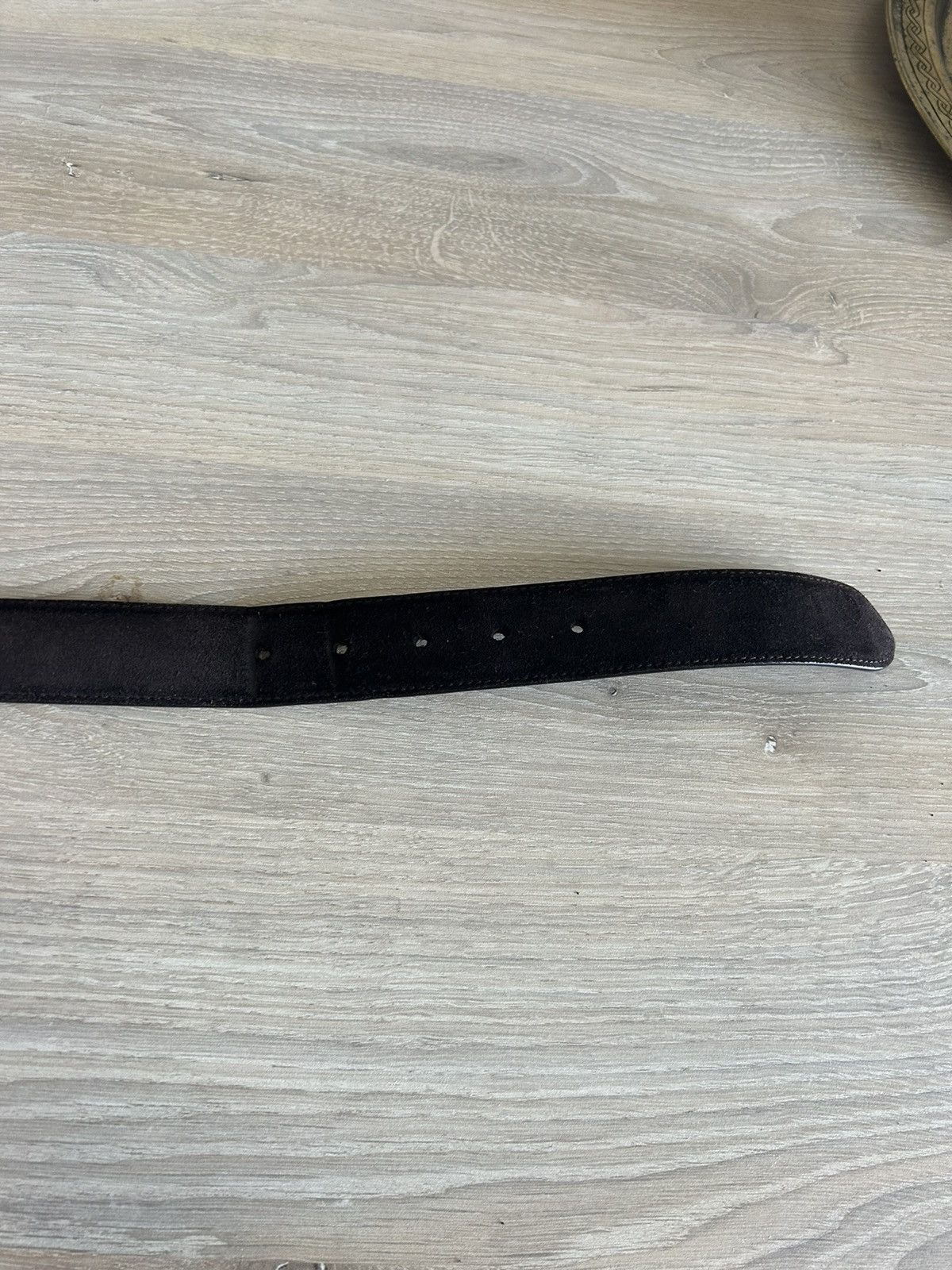 Loro Piana Brown Suede Belt Size 115/46 Size 46 - 3 Thumbnail