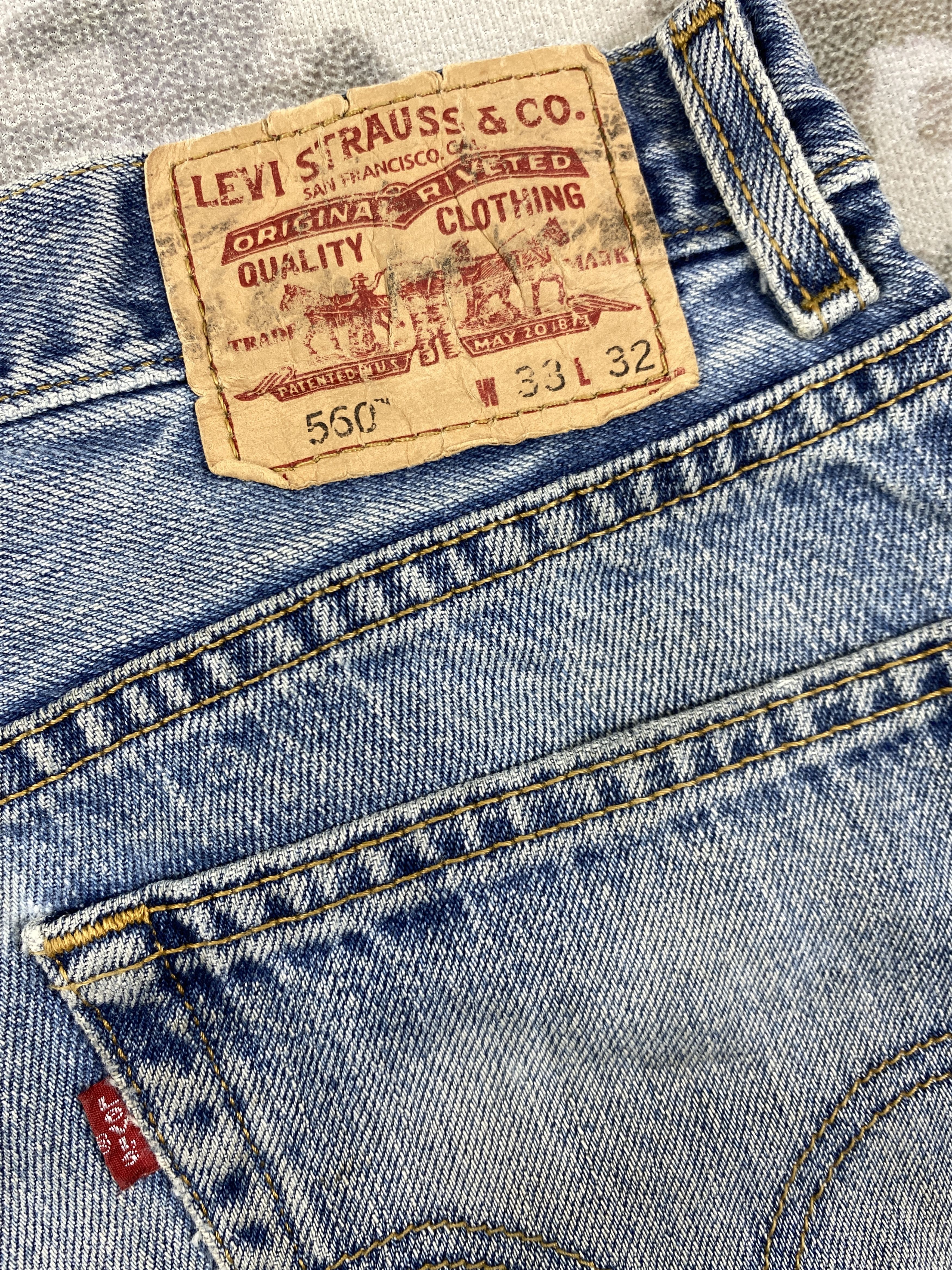 Levi's Faded Blue Vintage Levi's 560 Comfort Fit Denim 33x31 -JN617 Size US 33 - 12 Thumbnail