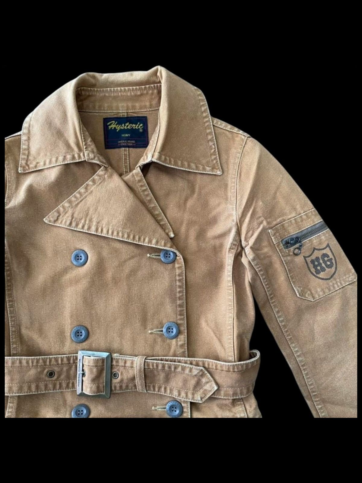 Hysteric Glamour Hysteric Glamour Heavy Canvas Trench Coat – Brown Size US M / EU 48-50 / 2 - 7 Thumbnail