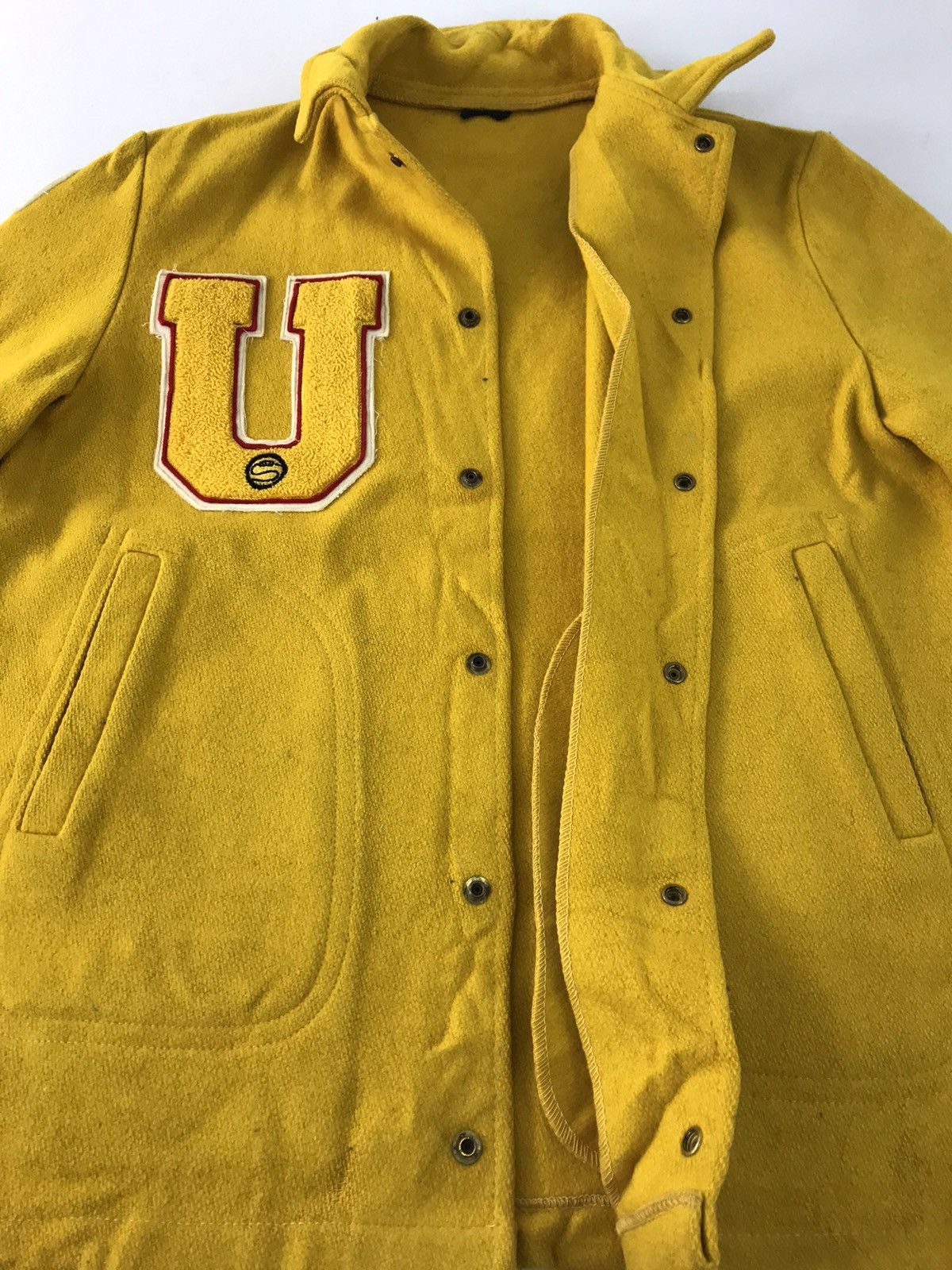 Vintage Brent Prep Montgomery Snap Varsity Jacket Heavy Wool Sleeve Size US M / EU 48-50 / 2 - 4 Thumbnail
