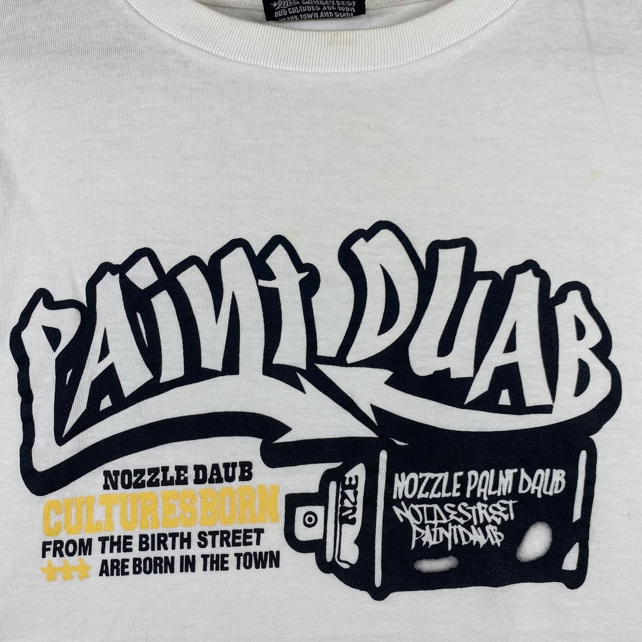 Other Y2K ONE SUNDAY BEST Paint Duab Graffiti Daub Tee Shirt Top Size US L / EU 52-54 / 3 - 3 Thumbnail