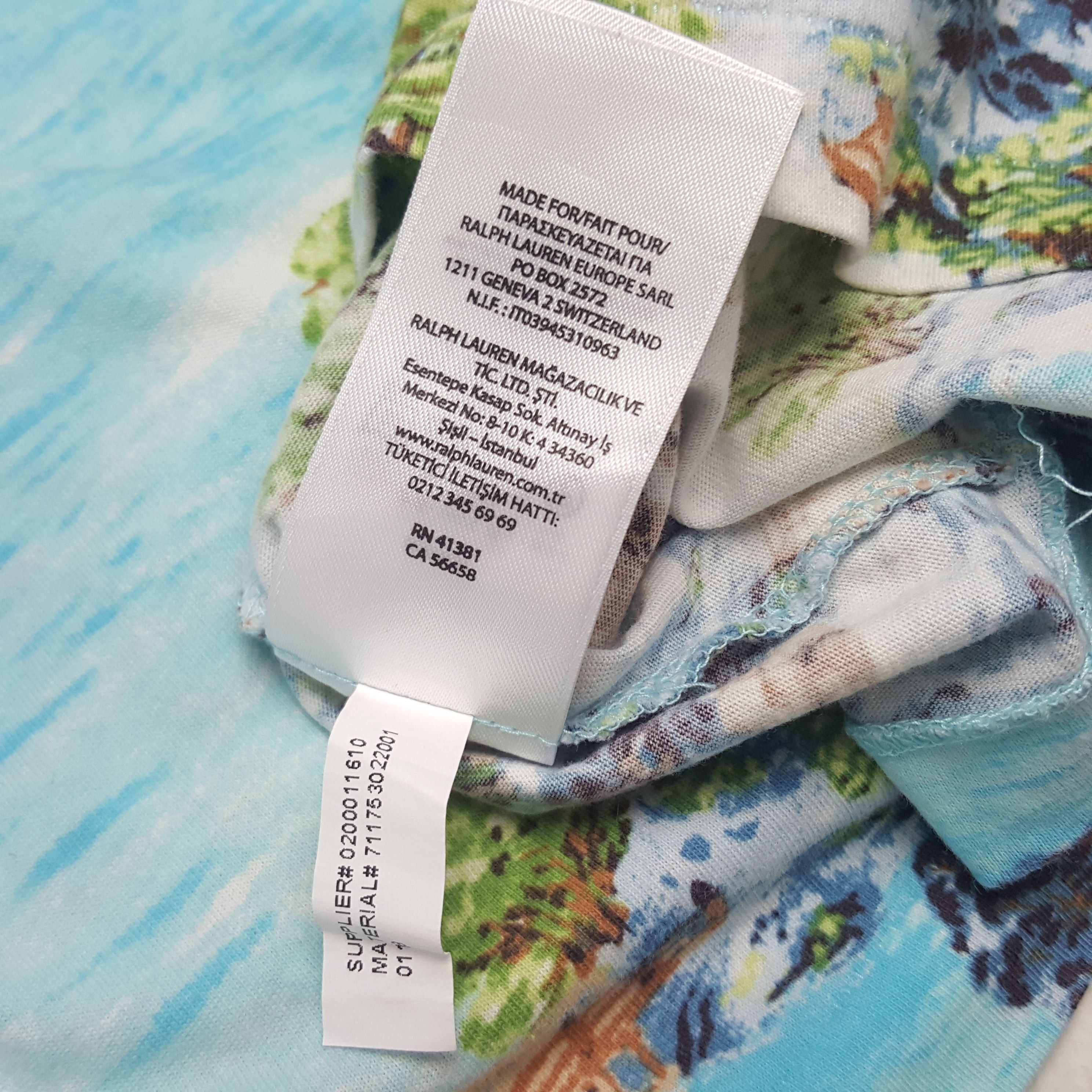 Polo Ralph Lauren × Vintage Vintage Polo Ralph Lauren Full Print Tshirt Size US XXL / EU 58 / 5 - 8 Thumbnail