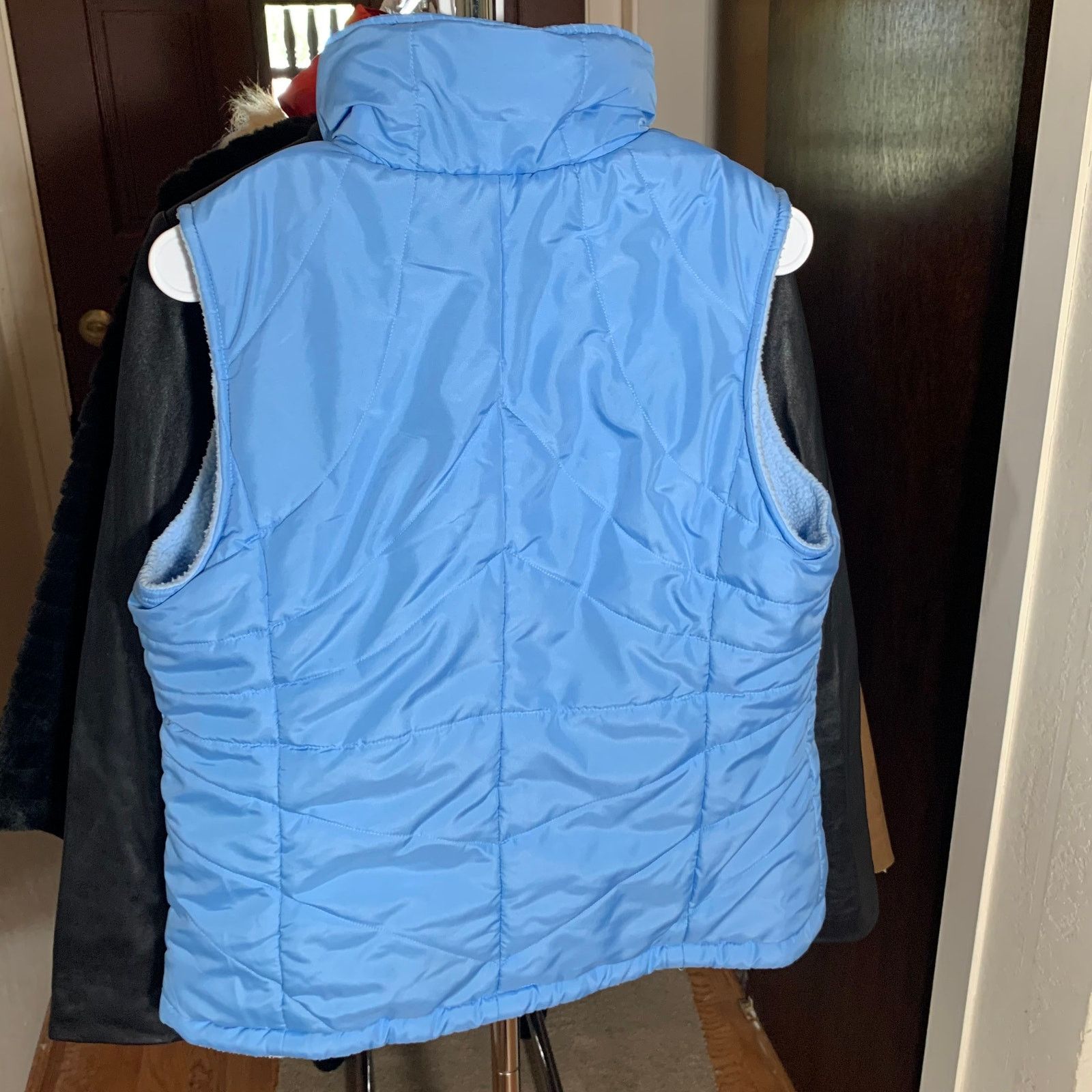 Izod IZOD Women's Puffer Winter Blue Vest Size L Size L / US 10 / IT 46 - 2 Thumbnail