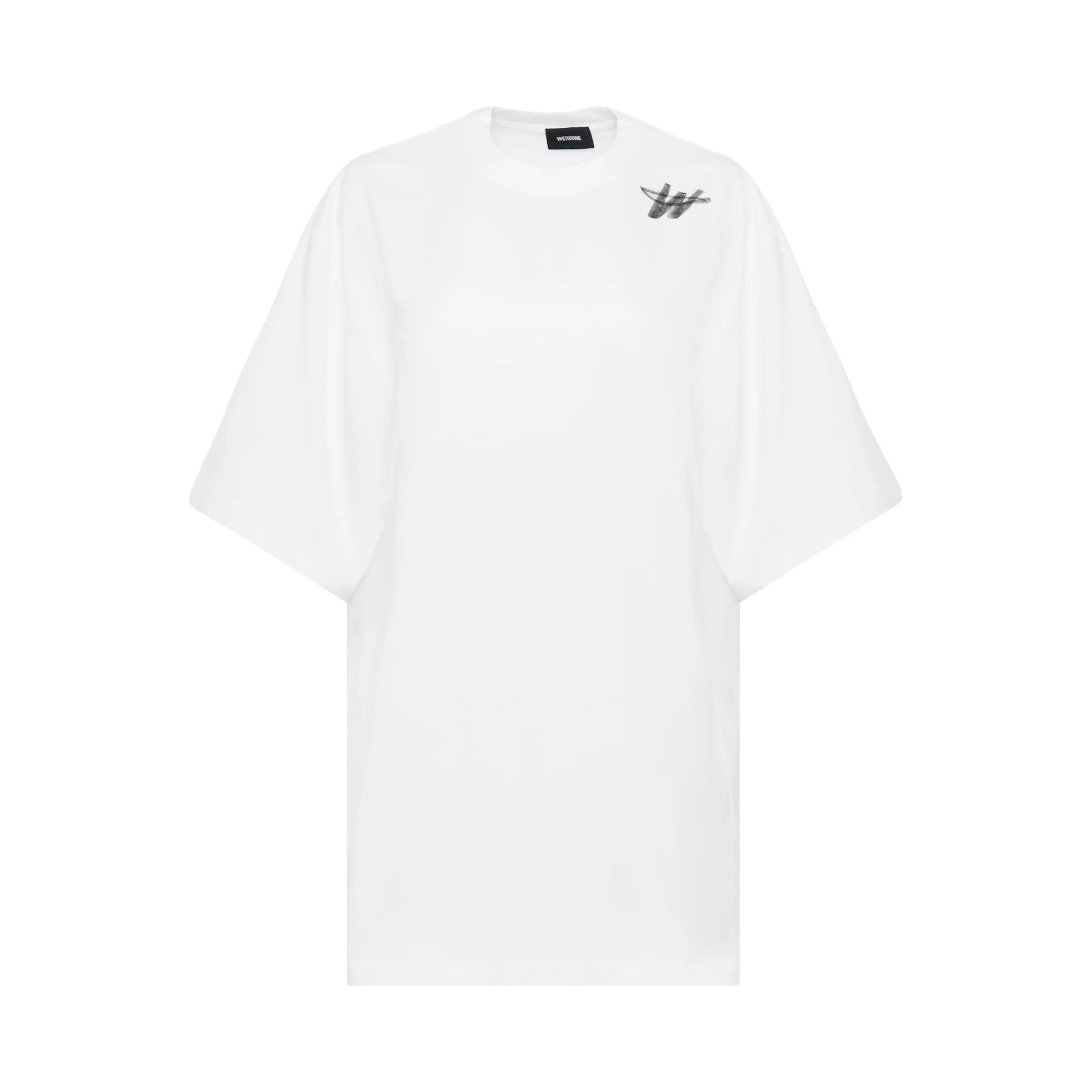 WE11DONE o1mris0824 T-Shirt in White Size US M / EU 48-50 / 2 - 1 Thumbnail