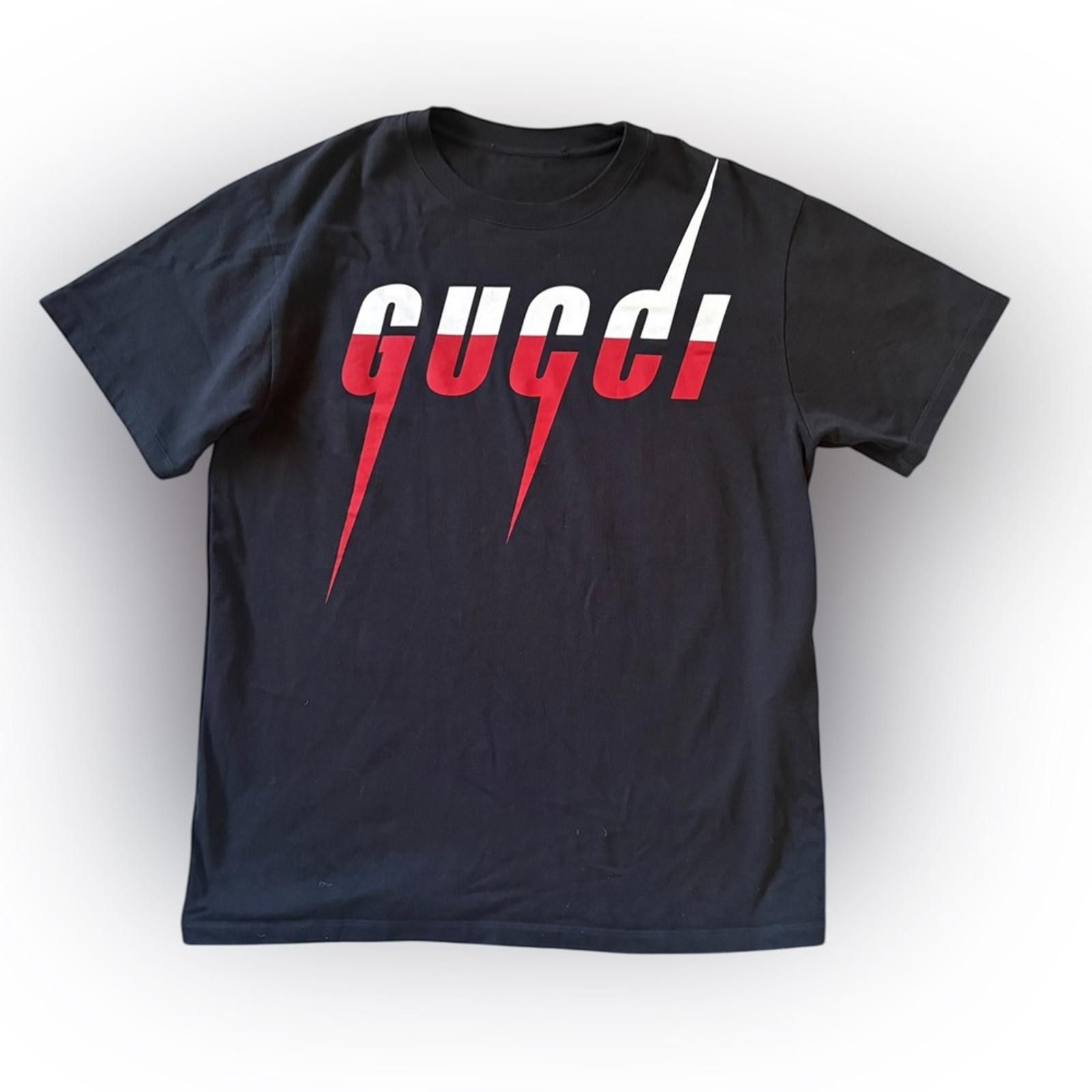 Gucci Gucci Made in Italy Blade Print T-Shirt Black 565806 XJAZY Size US S / EU 44-46 / 1 - 1 Thumbnail