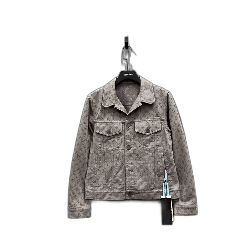 Louis Vuitton Louis Vuitton Classic Denim Jacket in Gray Size US L / EU 52-54 / 3 - 1 Thumbnail