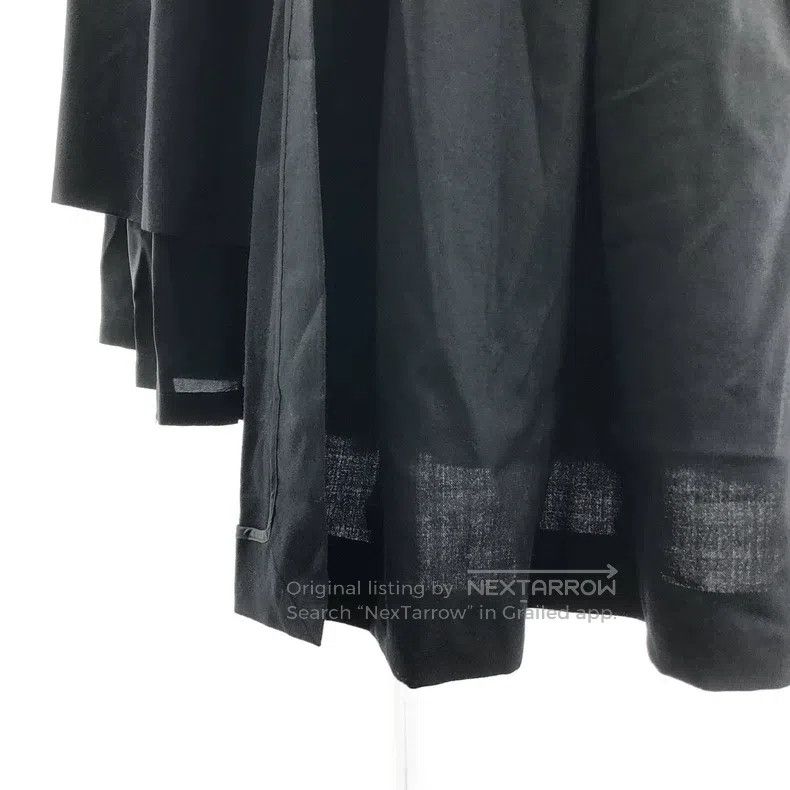 Comme des Garcons Comme Des Garcons size XS Black wool pleated multi-layered Size 22" - 4 Thumbnail