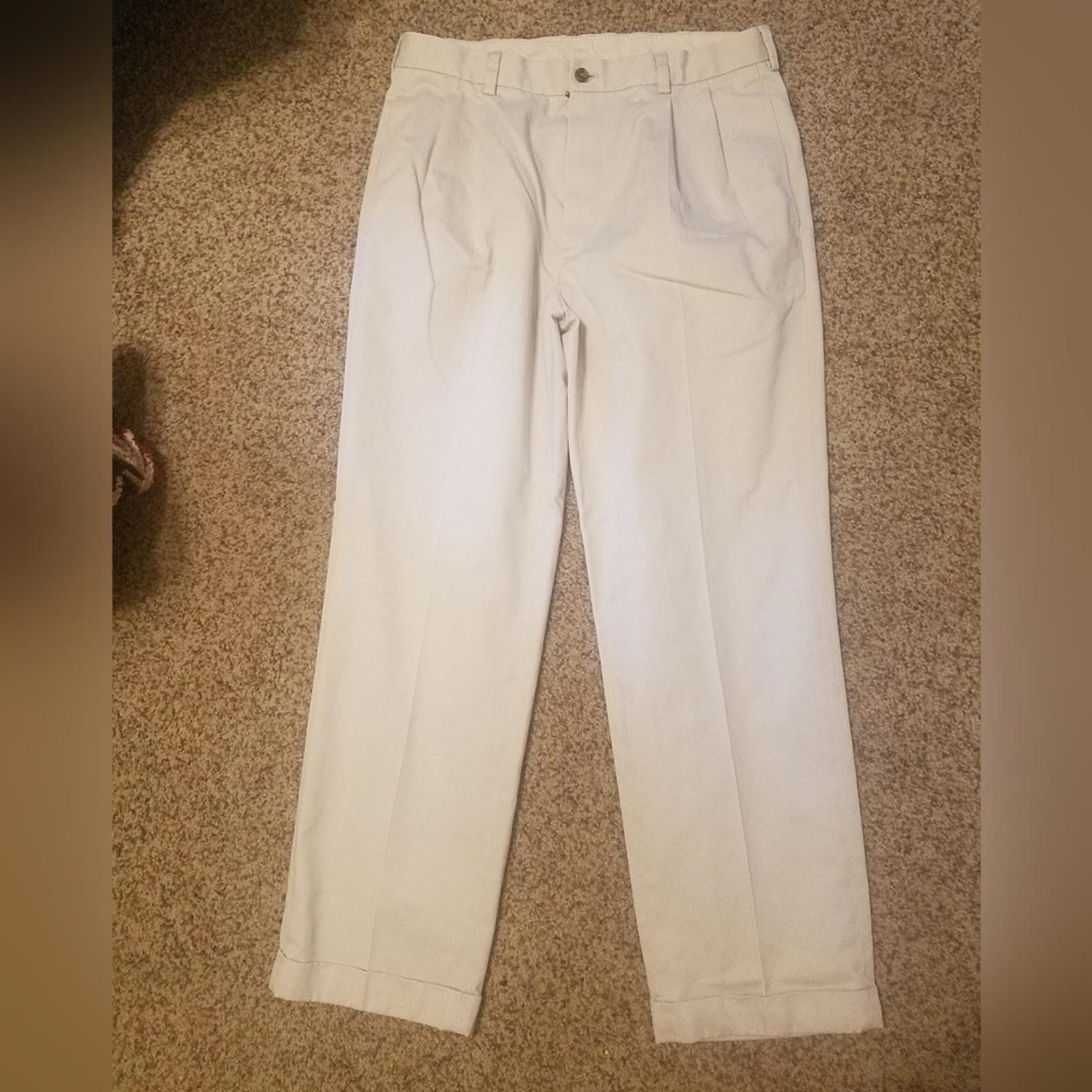 Brooks Brothers Brooks Brothers Classic Cream Trousers Size 34x30 Size US 34 / EU 50 - 2 Thumbnail