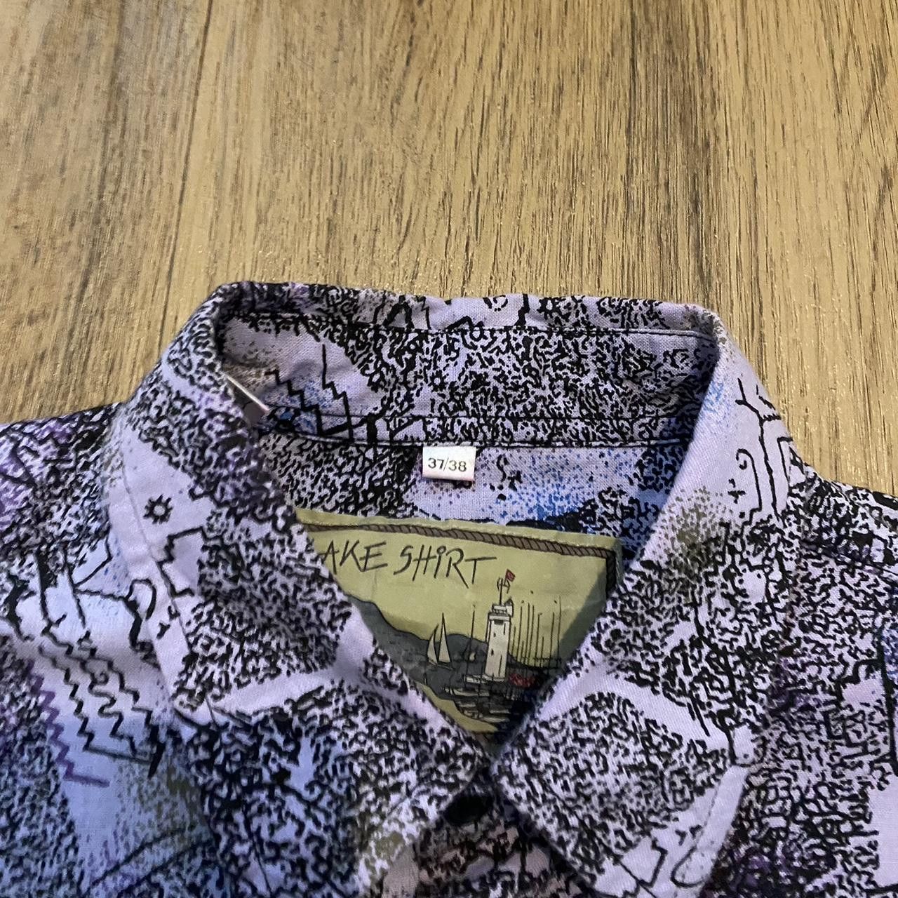 Other Purple and black vintage 90s short sleeve button up Size US S / EU 44-46 / 1 - 4 Thumbnail