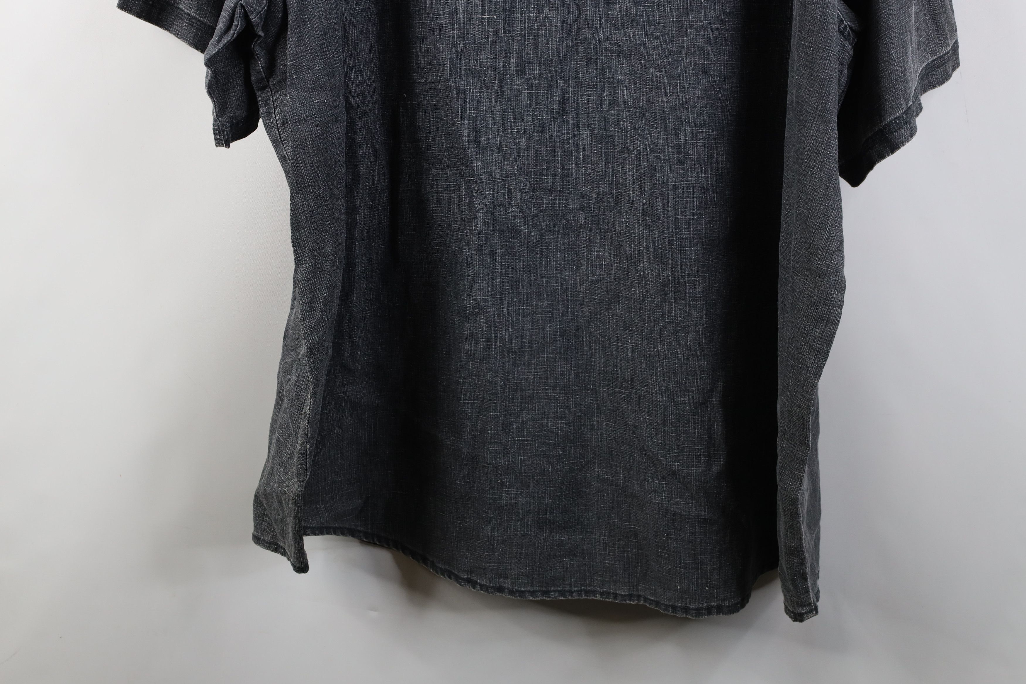 Pelle Pelle Vintage 90s Y2K Pelle Pelle Chambray Linen Button Shirt Size US XXL / EU 58 / 5 - 16 Thumbnail