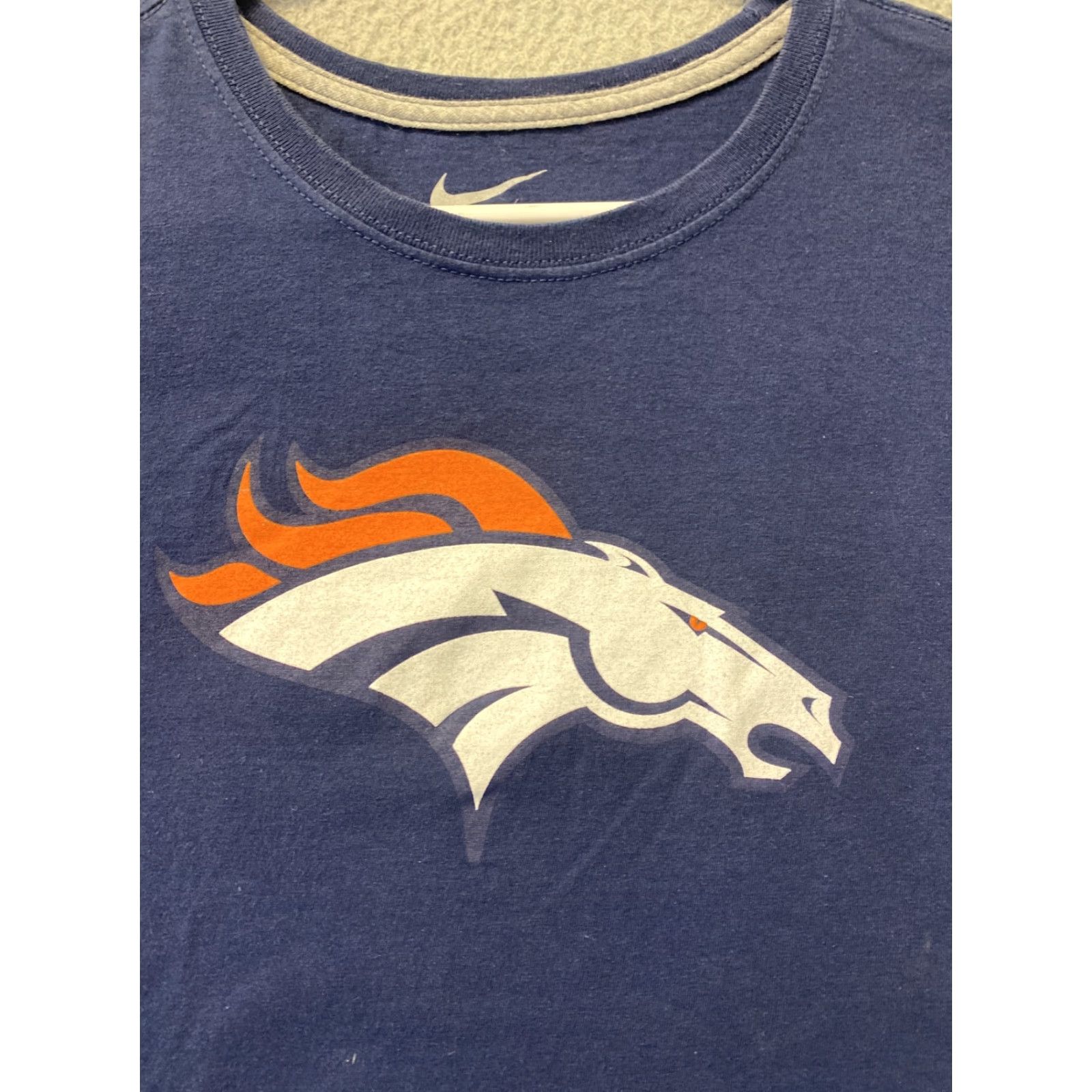 Nike Nike NFL T-Shirt Denver Broncos Women XL Blue Slim Fit Crew Neck Short Sleeve Graphic Logo Size XL / US 12-14 / IT 48-50 - 3 Thumbnail