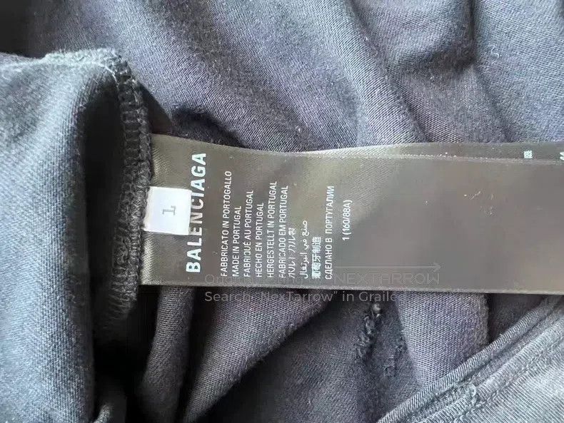 Balenciaga Balenciaga Reversed Inverted Eiffel Tower Distressed Tie-D Size US S / EU 44-46 / 1 - 4 Thumbnail