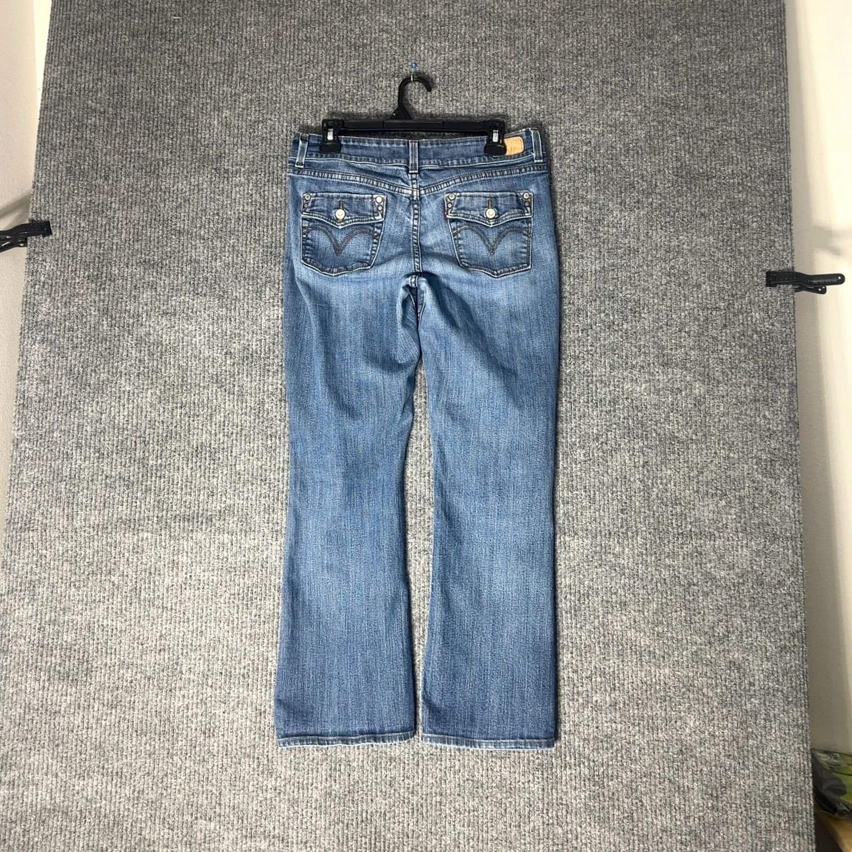 Levi's Levi's 526 Slender Boot Jeans Womens 8 Blue Bootcut Mid Rise Stretch 5-Pocket Denim Size 30" / US 8 / IT 44 - 3 Thumbnail