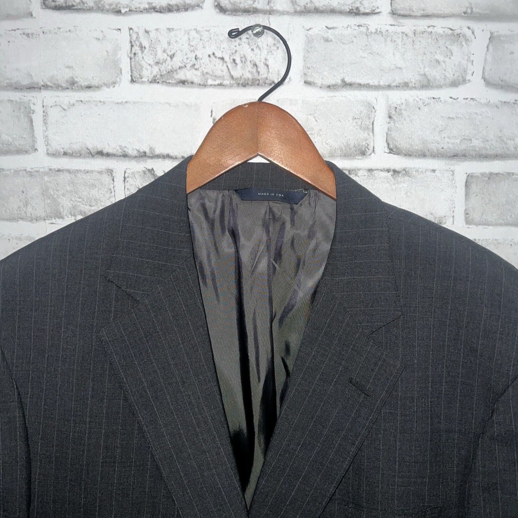 Brooks Brothers Brooks Brothers Sport Coat Gray 100% Wool Long Mens Size 46 Regular 2 Piece Jacket Coat Size US S / EU 44-46 / 1 - 2 Thumbnail