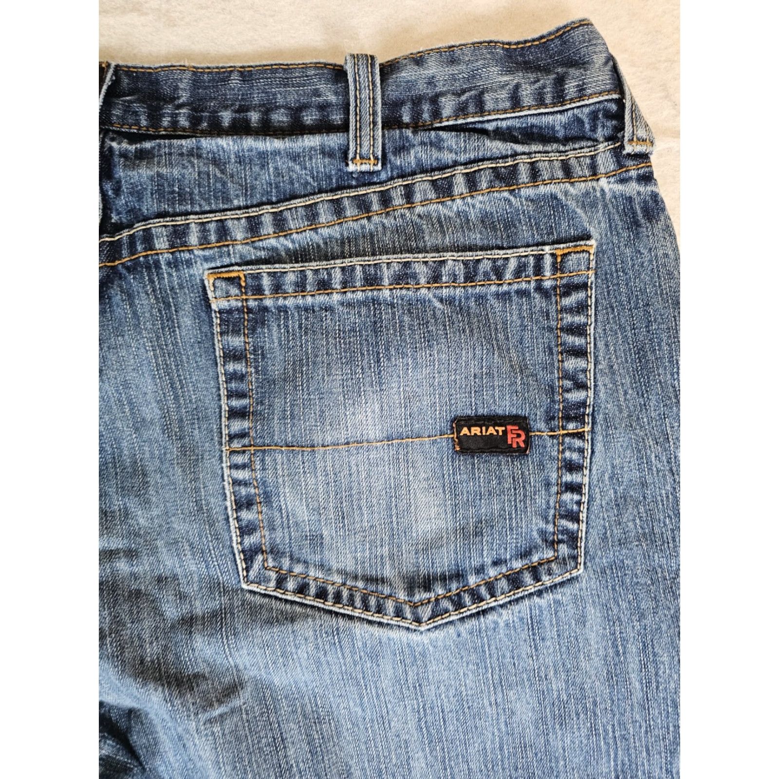 Ariat Ariat FR Fire Resistant M3 Loose Straight Blue Jeans Mens Sz 42x32 CAT2 Workwear Size US 44 / EU 60 - 6 Thumbnail