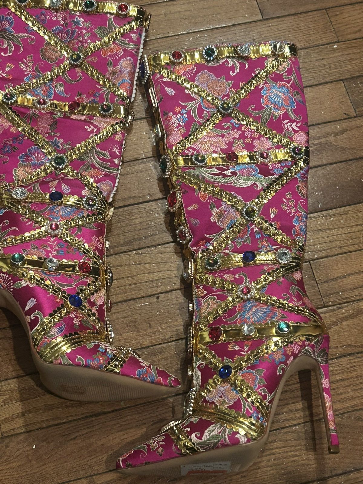 Azalea Wang Azalea wang Confident Pink Embellished Size US 7.5 / IT 37.5 - 7 Thumbnail