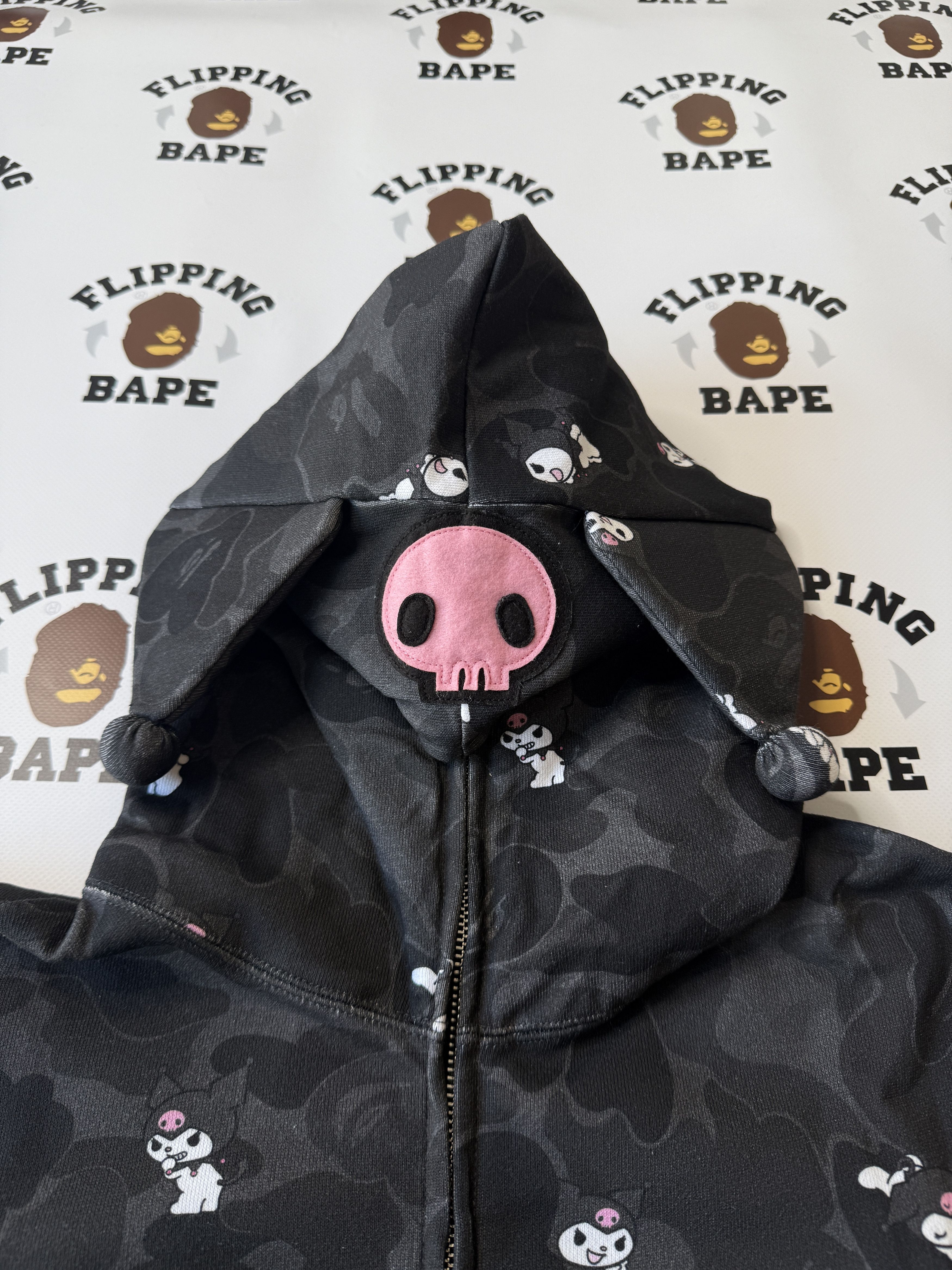 Bape BAPE X KUROMI CAMO FULL ZIP HOODIE Size M / US 6-8 / IT 42-44 - 5 Thumbnail