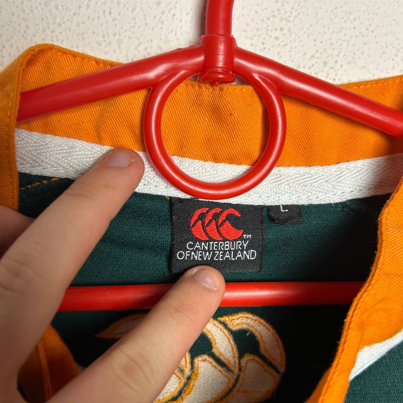 Canterbury of New Zealand Vintage Canterbury South Africa 90s rugby sport jersey Size US L / EU 52-54 / 3 - 5 Thumbnail