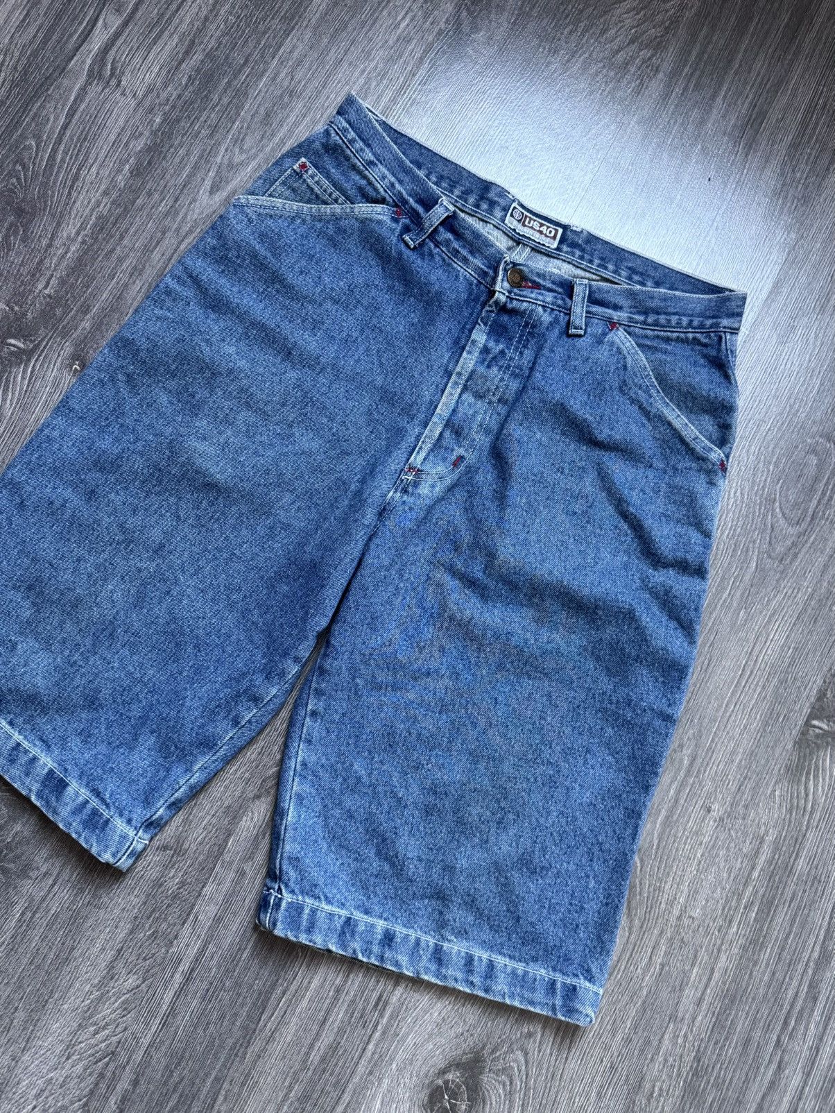 Rap Tees × Southpole × Vintage Y2K Vintage Southpole Style Rap Baggy Jeans Shorts Size US 32 / EU 48 - 3 Thumbnail