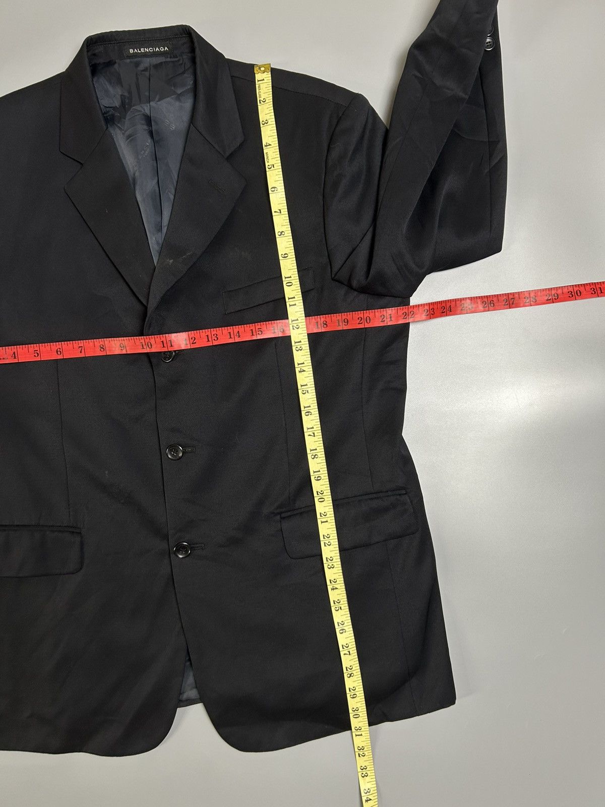 Balenciaga Vintage Baleciaga Men Blazer Size 44R - 8 Thumbnail