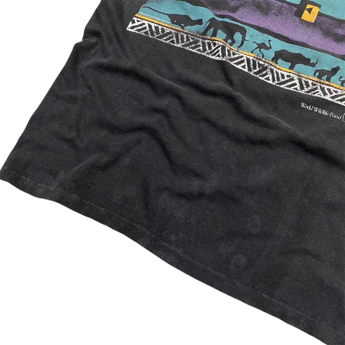 Habitat Vintage 80s World Wildlife Fund WWF Aztec 1989 Tshirt Size US S / EU 44-46 / 1 - 9 Thumbnail