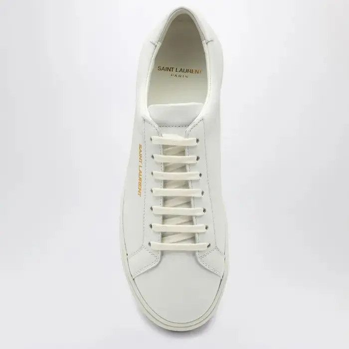 Saint Laurent Paris oc11z1125 Andy Sneakers in Leather in White Size US 4 / IT 34 - 2 Thumbnail